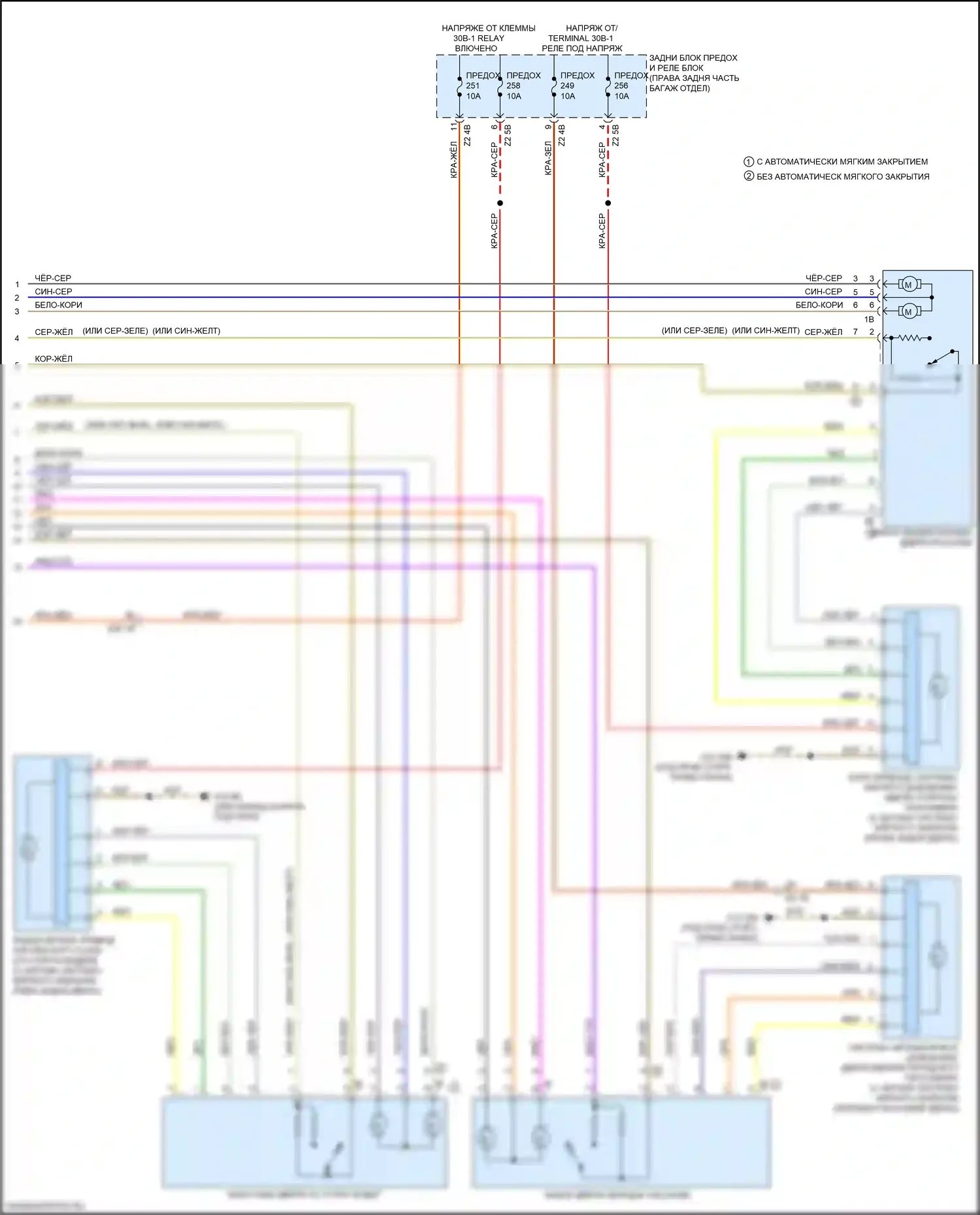 5 серия BMW G30/G31 рестайлинг (2020-2024): Электросхема сигнализации и центрального запирания (4 из 4) 