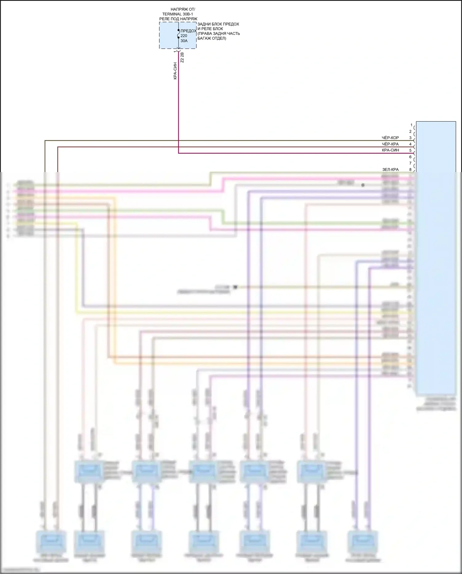 5 серия BMW G30/G31 рестайлинг (2020-2024): Электросхема навигации, с магнитолой hifi, без активного звукового оформления (4 из 4) 