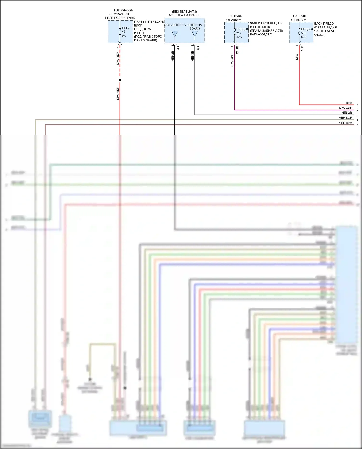5 серия BMW G30/G31 рестайлинг (2020-2024): Электросхема навигации, высокий уровень с аудиоблоком приемника (2 из 5) 