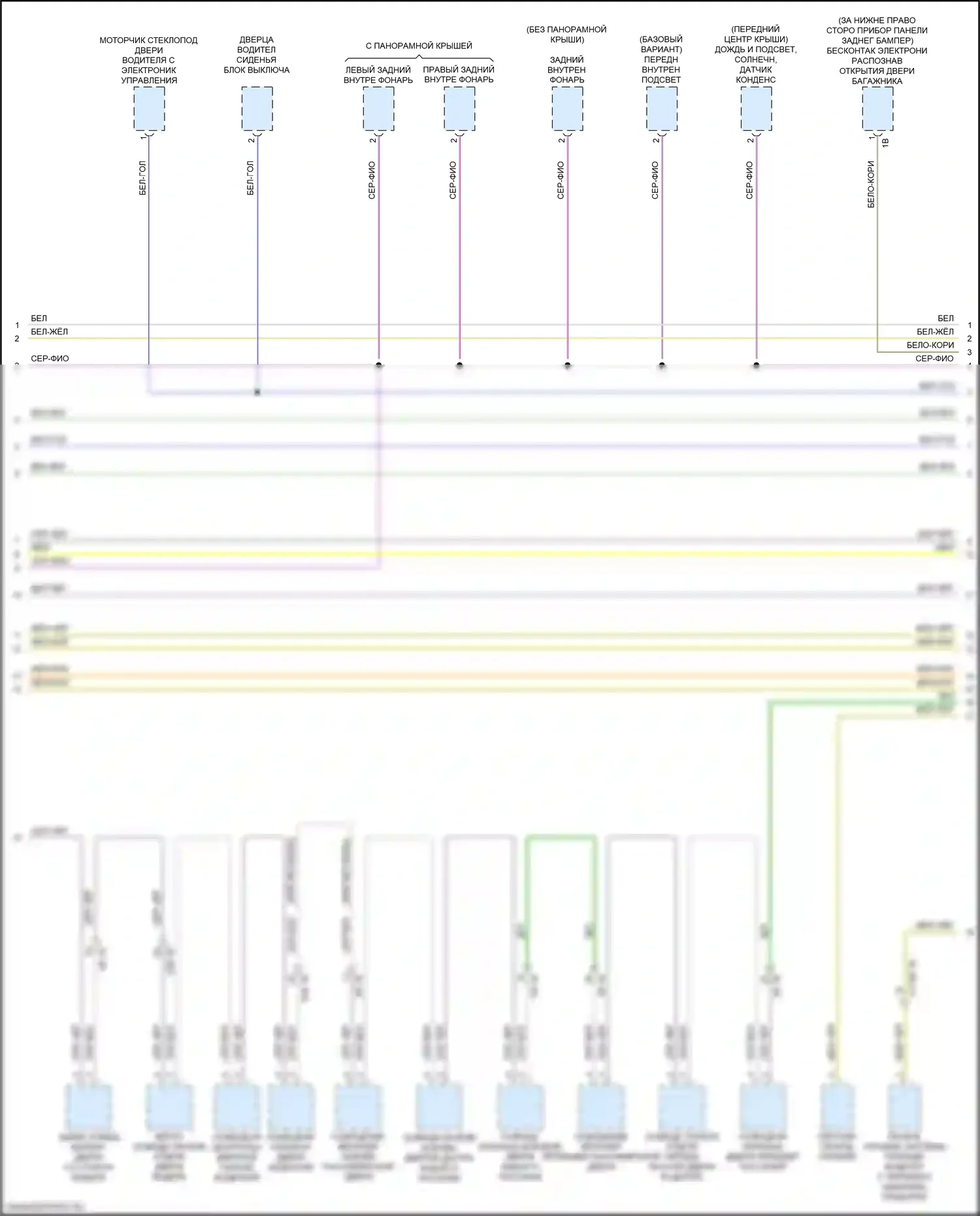 5 серия BMW G30/G31 (2016-2020): Электросхема шины высокого/низкого уровня (8 из 9) 