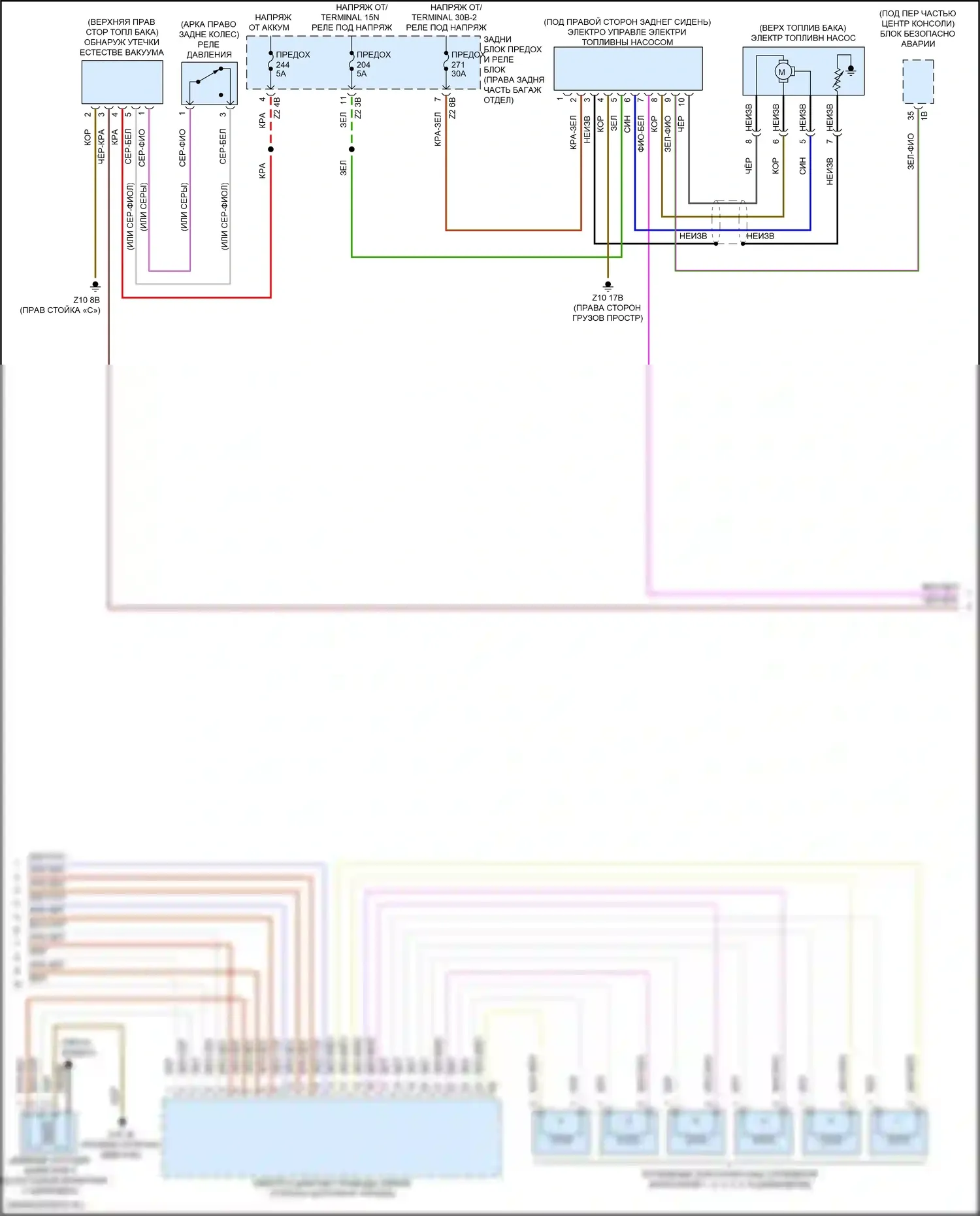 5 серия BMW G30/G31 (2016-2020): Электросхема двигателя 3,0л турбо (5 из 6) 