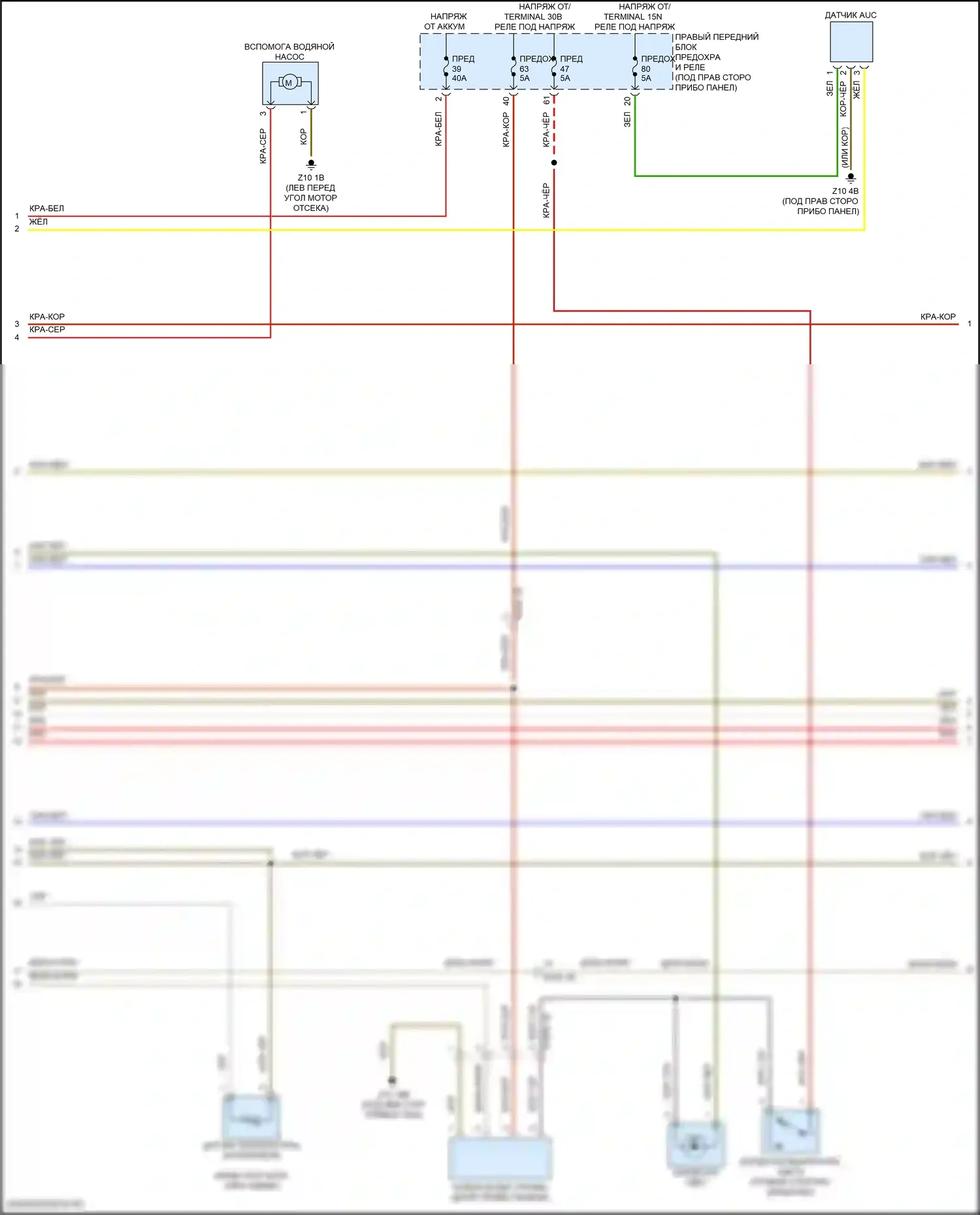 5 серия BMW G30/G31 (2016-2020): Электросхема климат контроля, без заднего автоматического климат-контроля (3 из 6) 