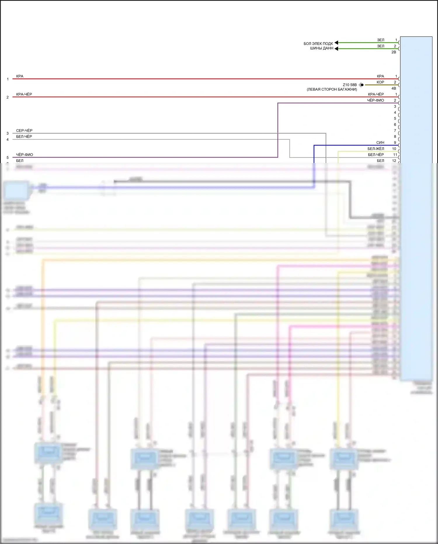 5 серия BMW G30/G31 (2016-2020): Топ hifi магнитолы электросхема, премиум (2 из 2) 