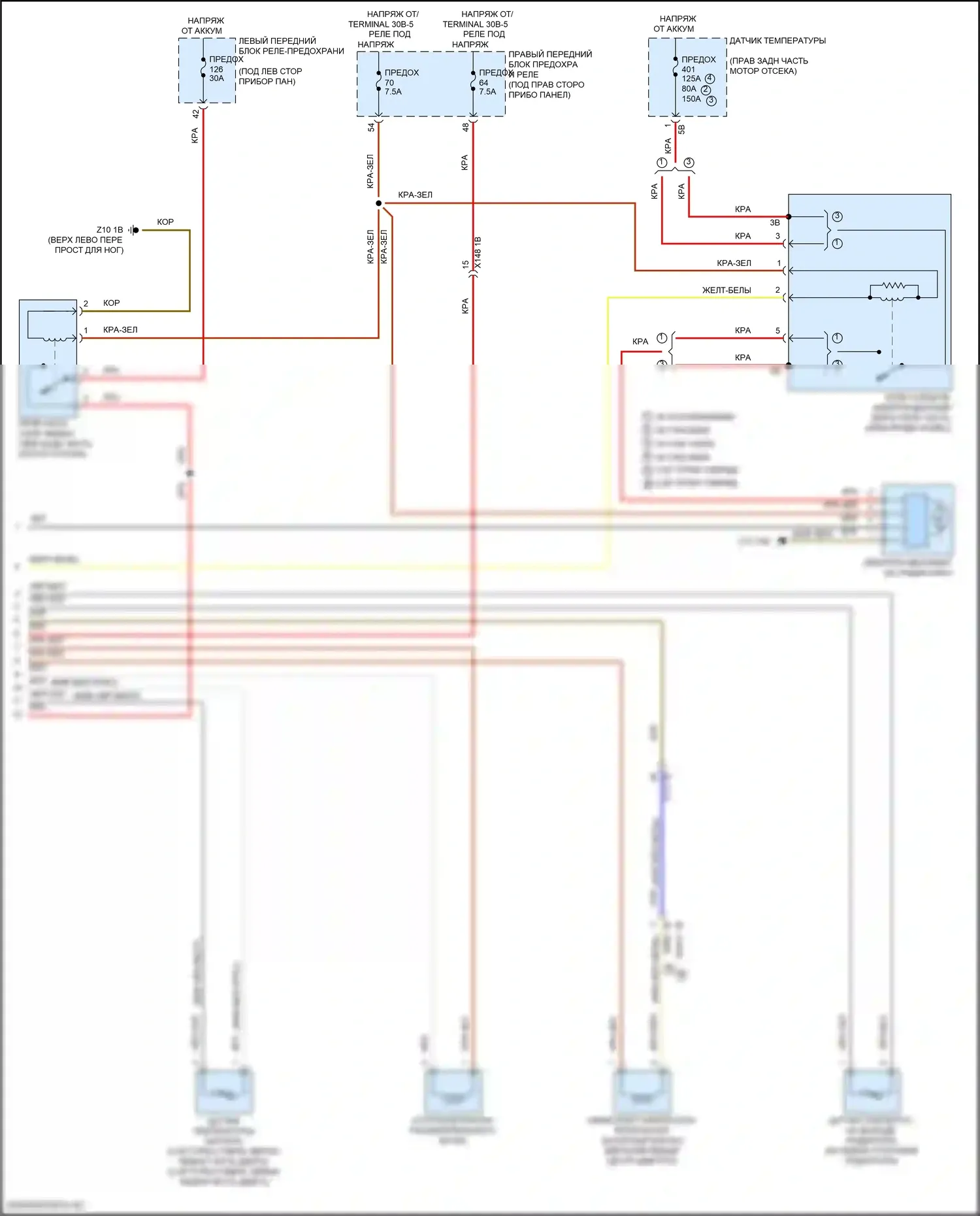 5 серия BMW G60 (2023-2024): Электросхема климат контроля (7 из 7) 