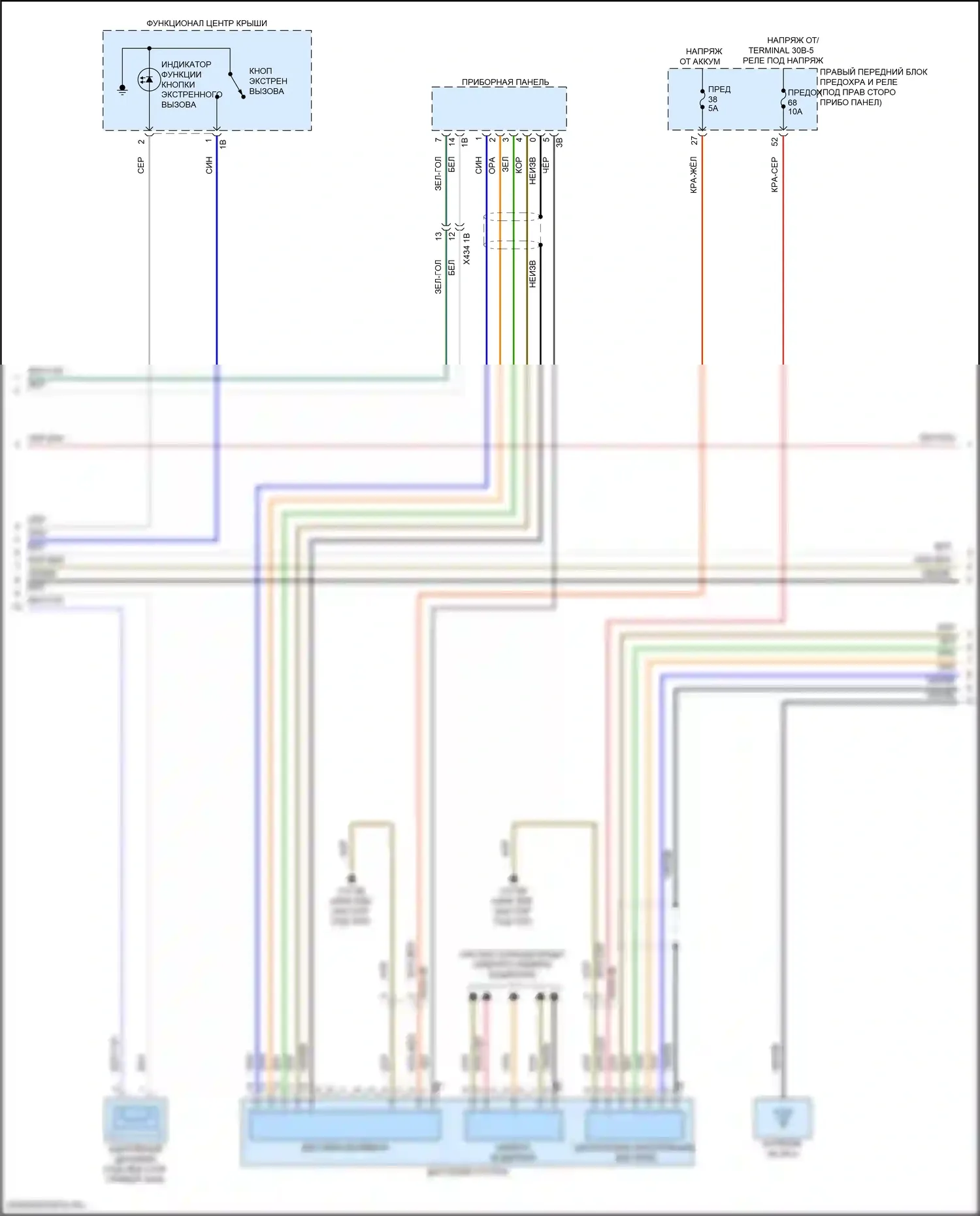 5 серия BMW G60 (2023-2024): Магнитола электросхема, базовая (3 из 5) 