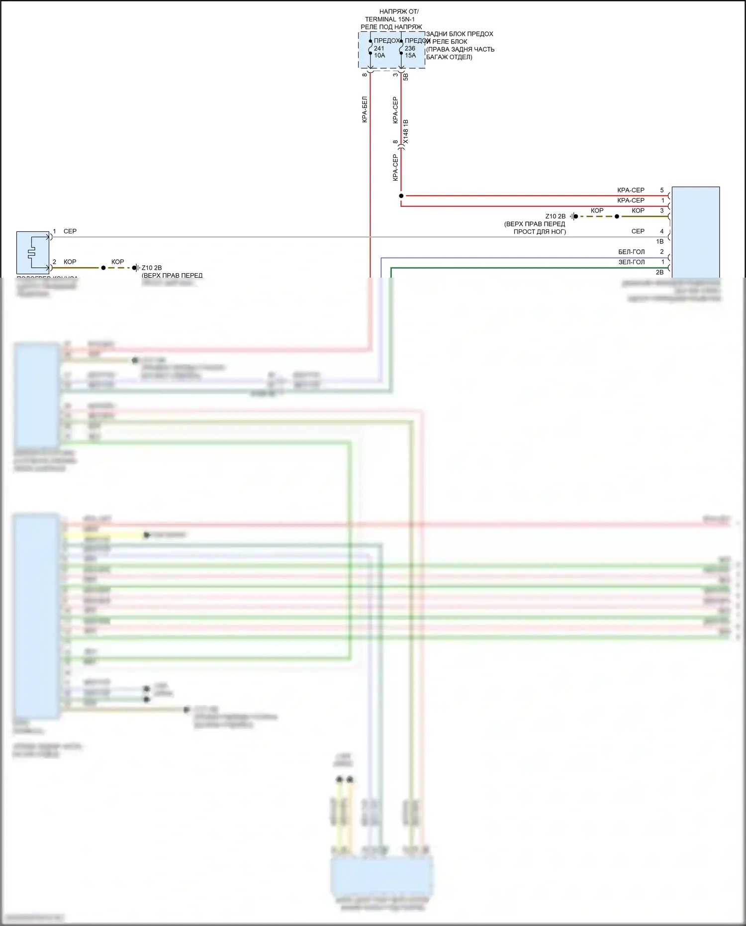 5 серия BMW G60 (2023-2024): Электросхема помощи водителю (1 из 2) 