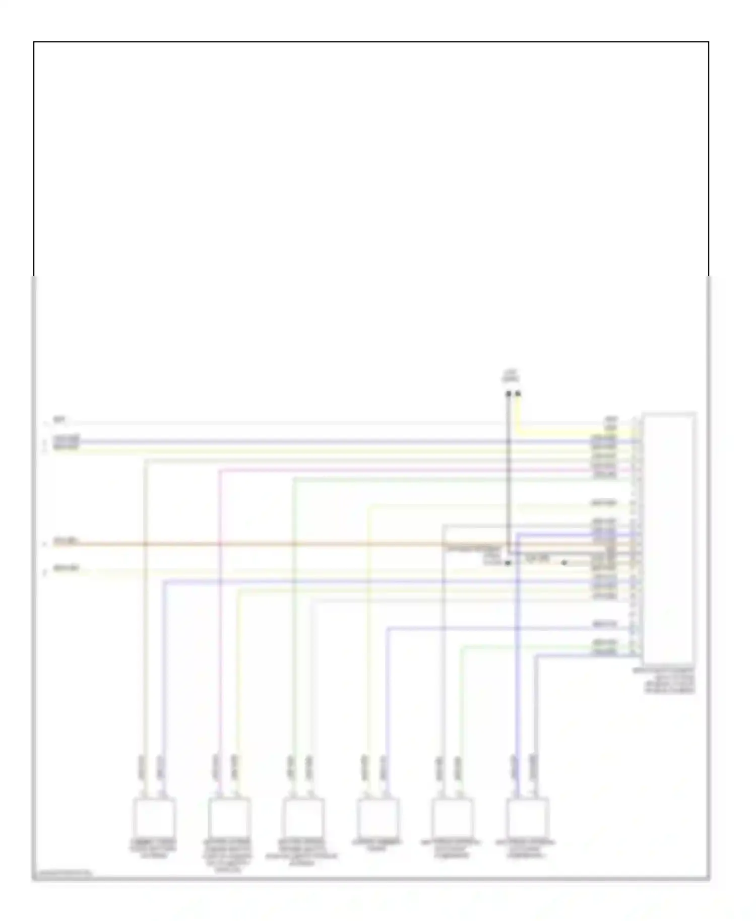 6 серия BMW E63/E64 рестайлинг (2007-2010): Электросхема системы бесключевого доступа (3 из 3) 