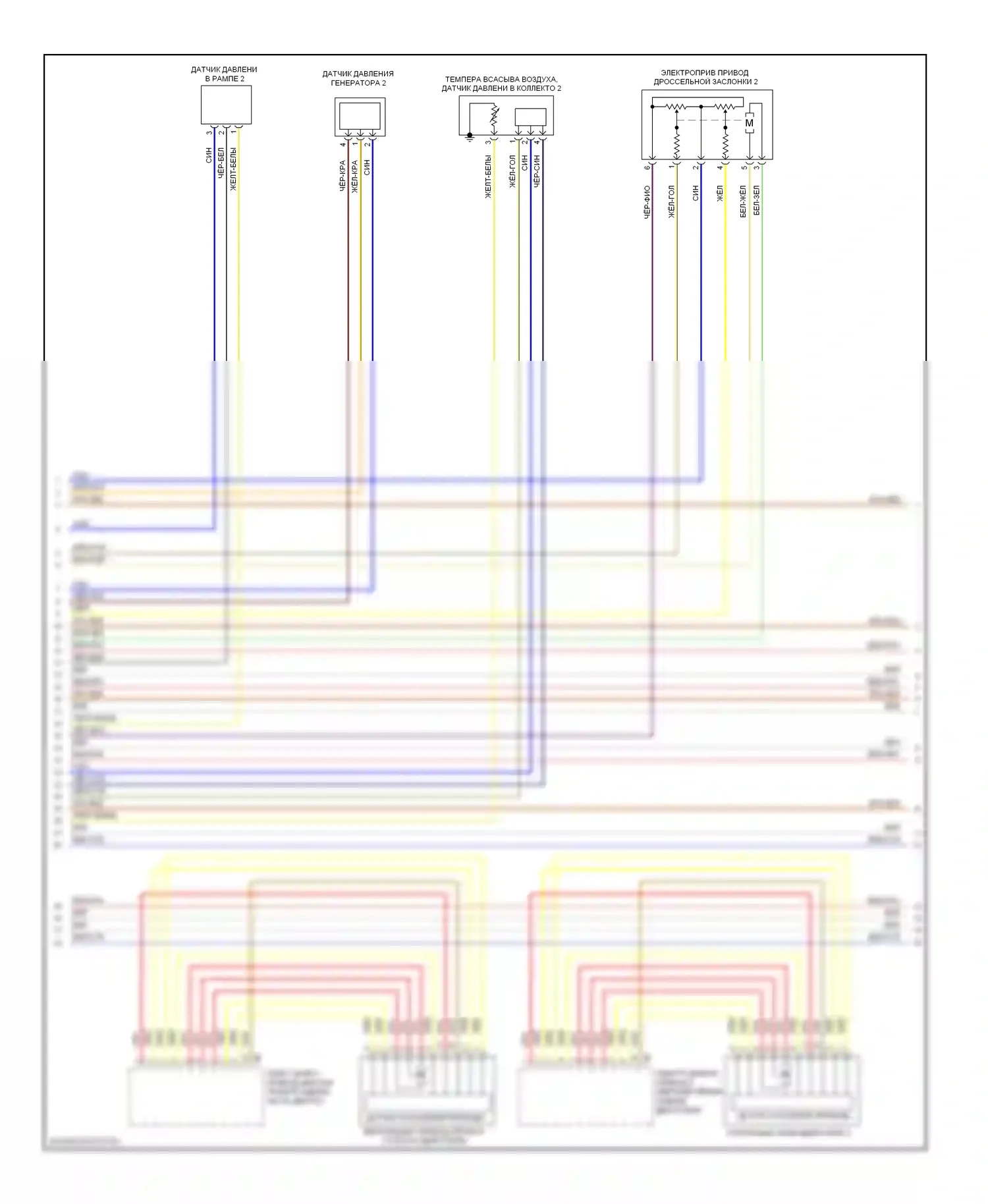 6 серия BMW F06/F13/F12 (2011-2015): Электросхема двигателя 4,4л твин турбо (7 из 11) 