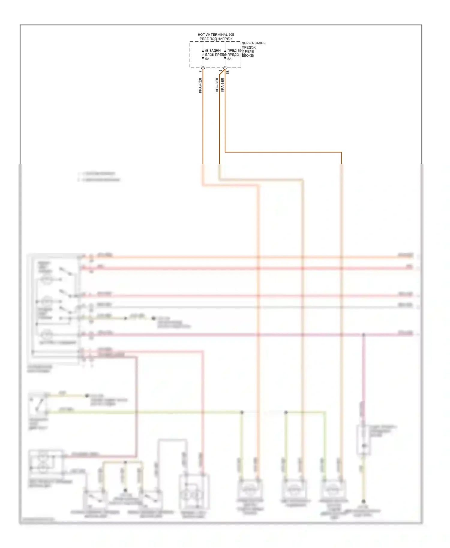 6 серия BMW F06/F13/F12 (2011-2015): Электросхема освещения салона, купе (1 из 2) 
