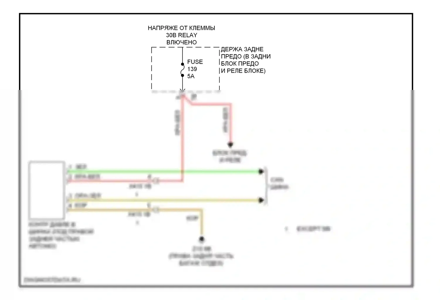 6 серия BMW F06/F13/F12 (2011-2015): Электросхема помощников водителя 