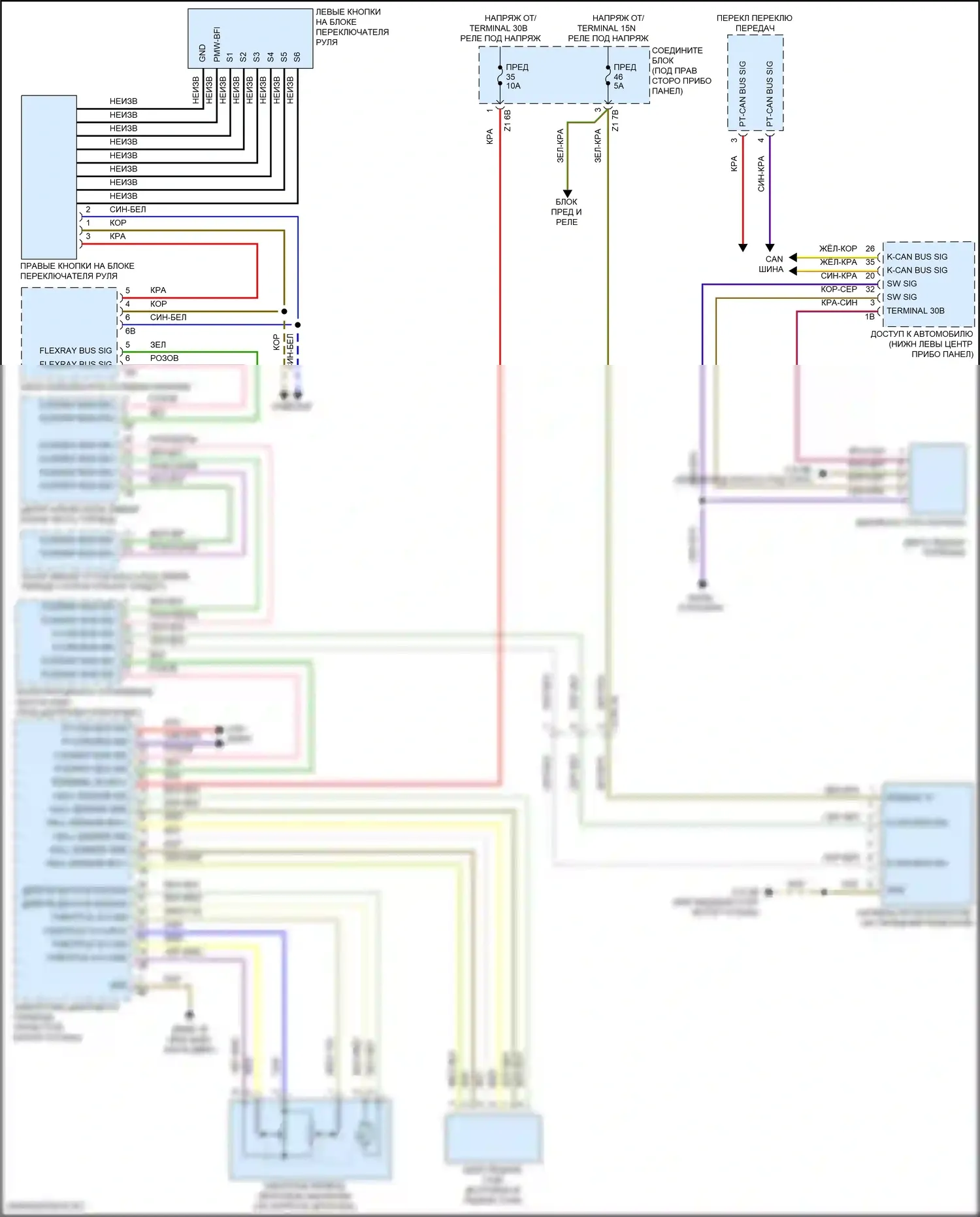 6 серия Gran Coupe BMW F06 рестайлинг (2015-2017): Электросхема круиз-контроля 