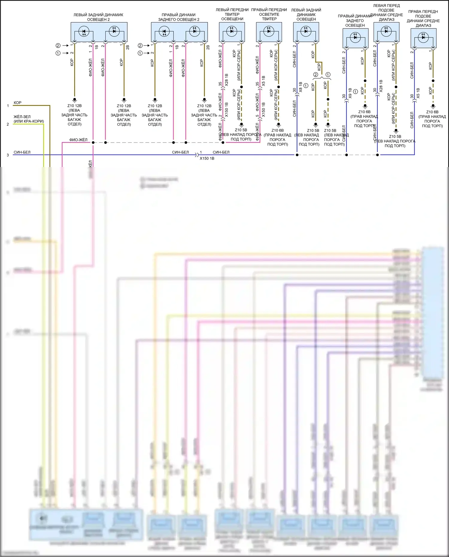 6 серия Gran Coupe BMW F06 рестайлинг (2015-2017): Топ hifi магнитолы электросхема, премиум (3 из 3) 