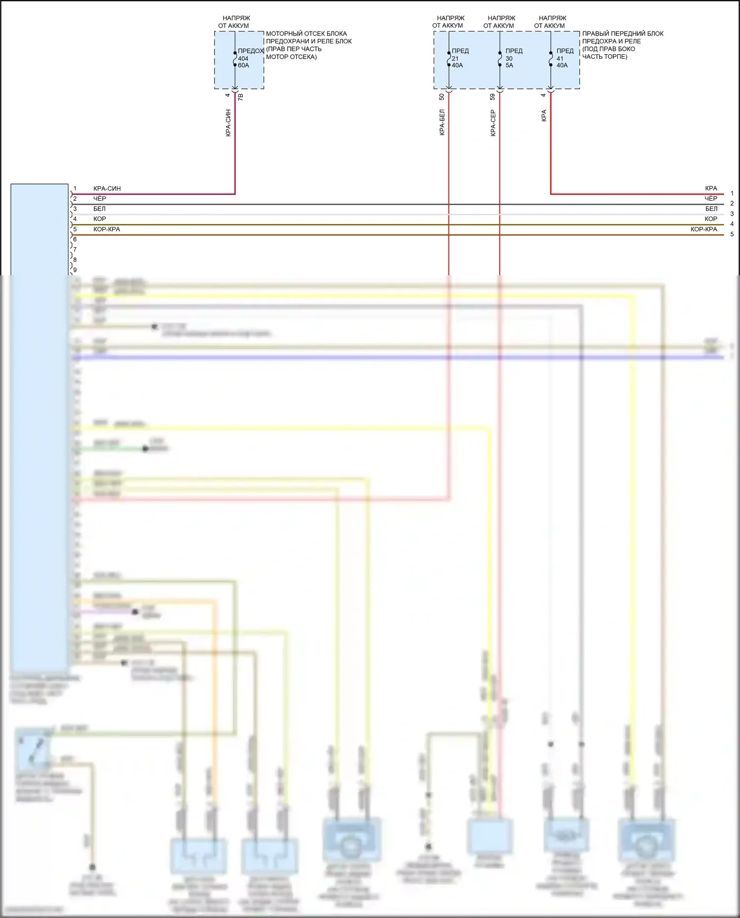 6 серия GT BMW G32 (2017-2020): Антиблокировочная система abs электросхема (1 из 2) 