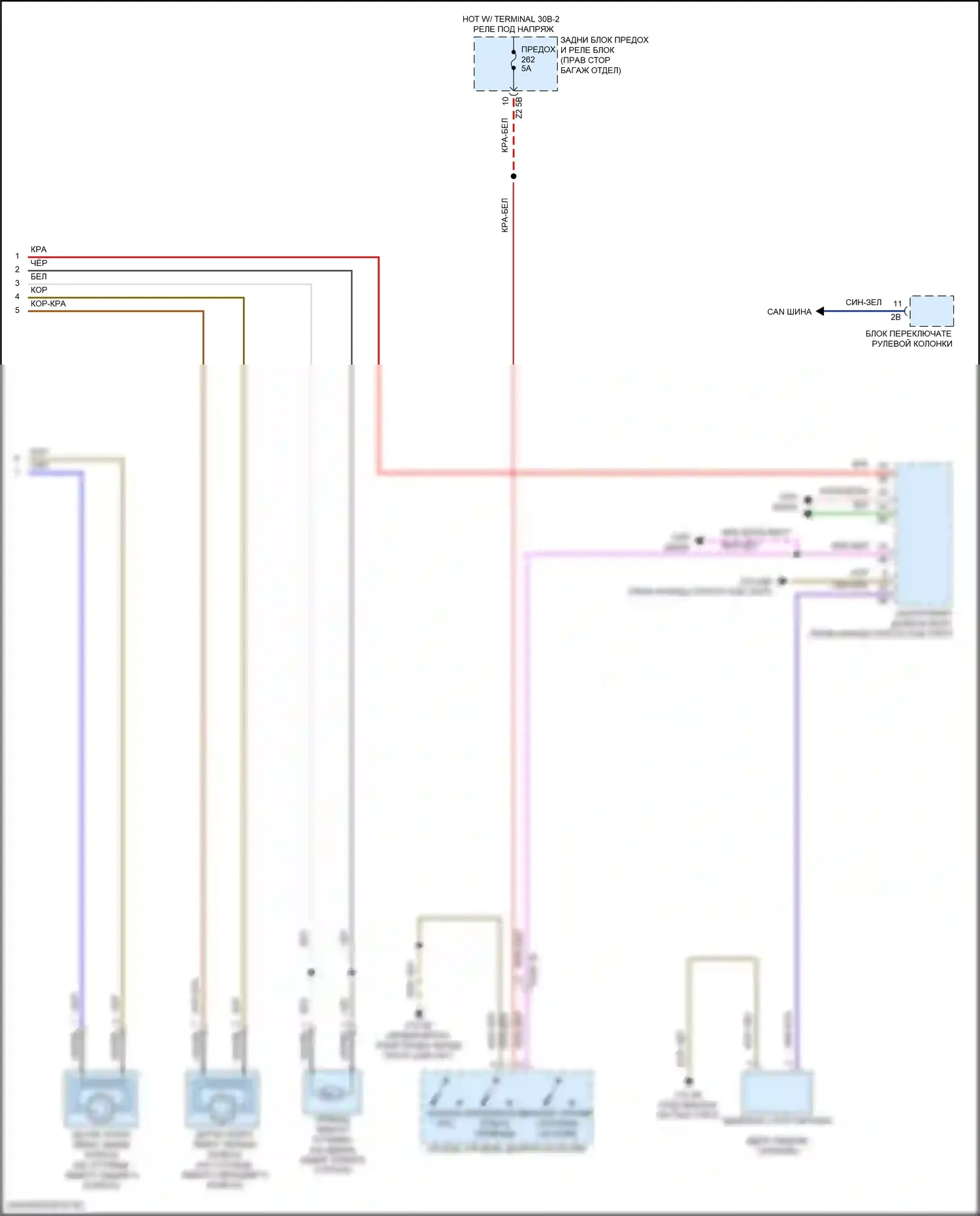 6 серия GT BMW G32 (2017-2020): Антиблокировочная система abs электросхема (2 из 2) 