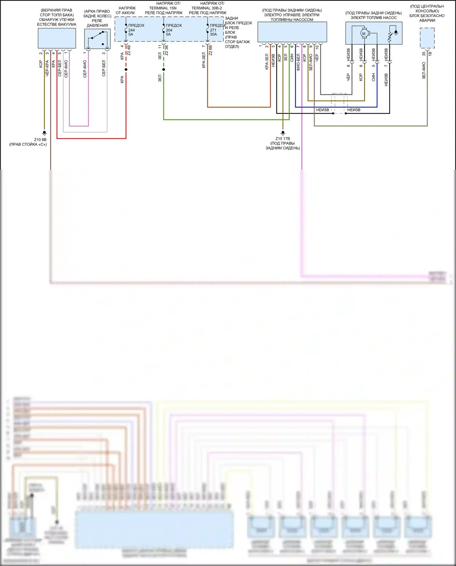 6 серия GT BMW G32 (2017-2020): Электросхема двигателя 3,0л турбо (5 из 6) 