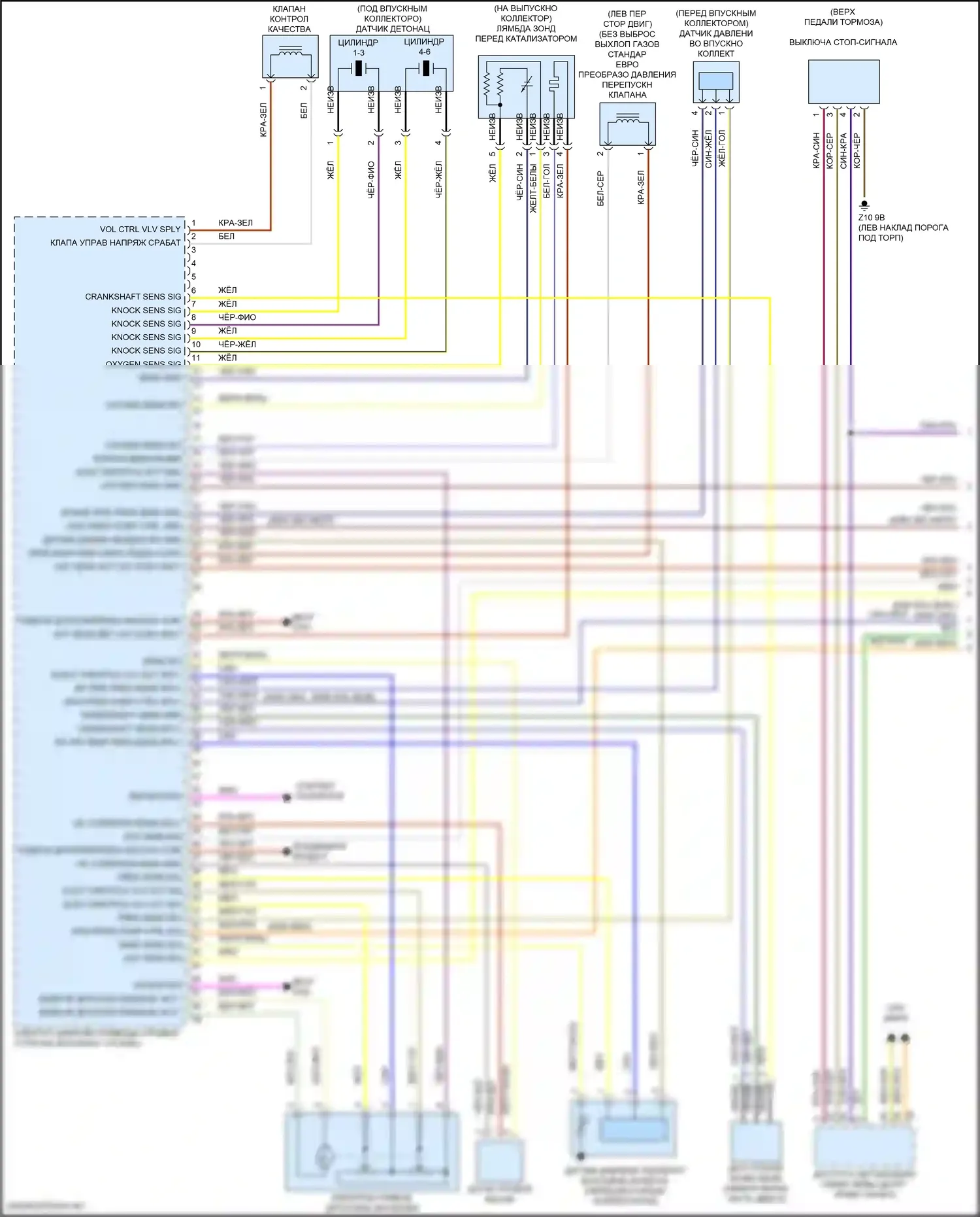 6 серия BMW F06/F13/F12 рестайлинг (2015-2018): Электросхема двигателя 3.0л турбо (1 из 5) 