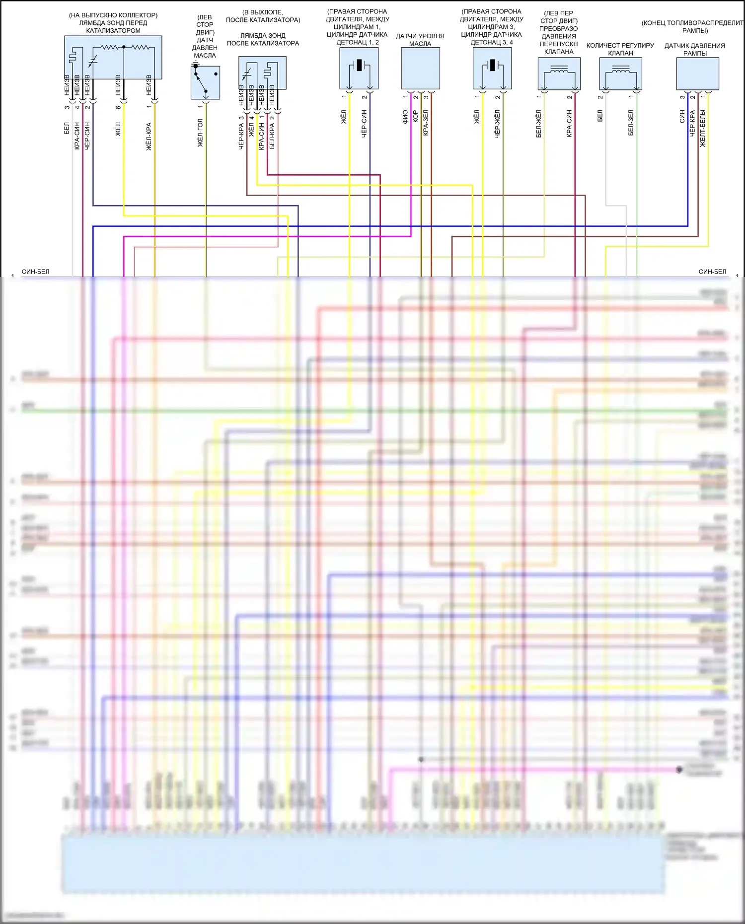 6 серия BMW F06/F13/F12 рестайлинг (2015-2018): Электросхема двигателя 4,4л турбо (4 из 11) 