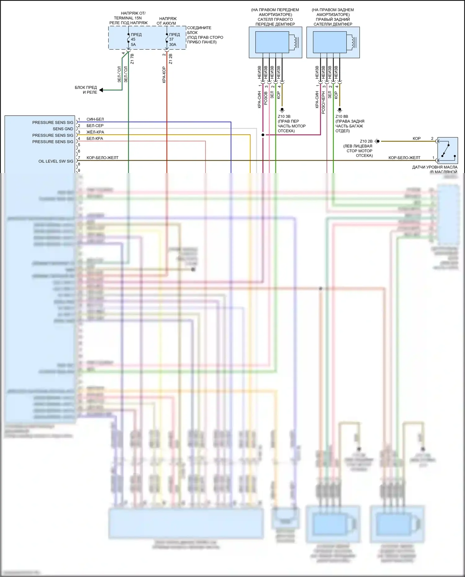 6 серия BMW F06/F13/F12 рестайлинг (2015-2018): Электросхема подвески динамического привода 
