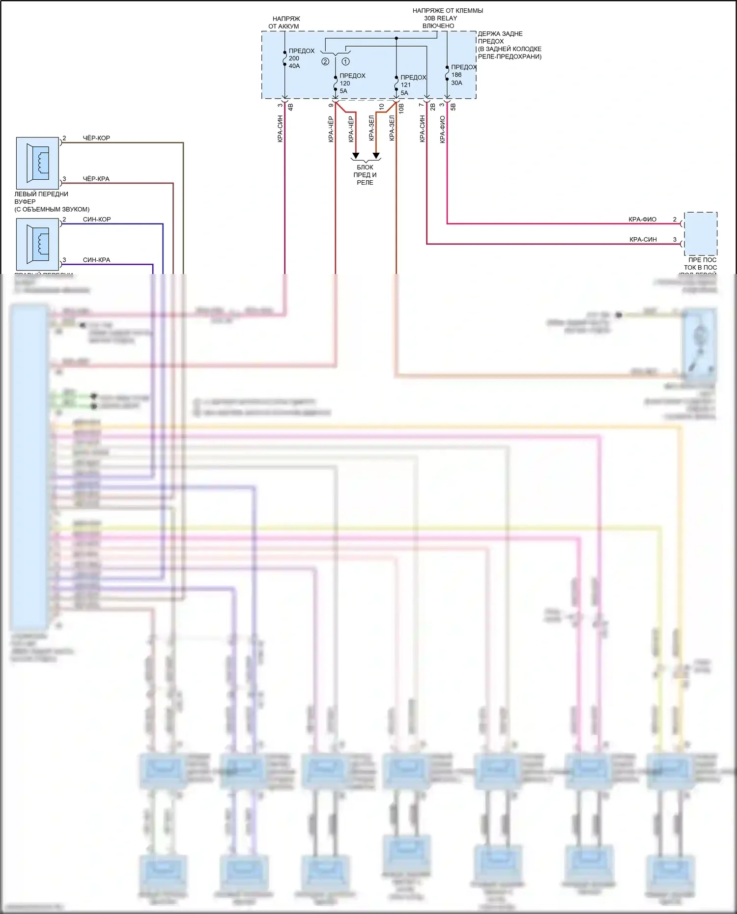 6 серия BMW F06/F13/F12 рестайлинг (2015-2018): Топ hifi магнитолы электросхема, кроме премиум без активного звукового оформления 