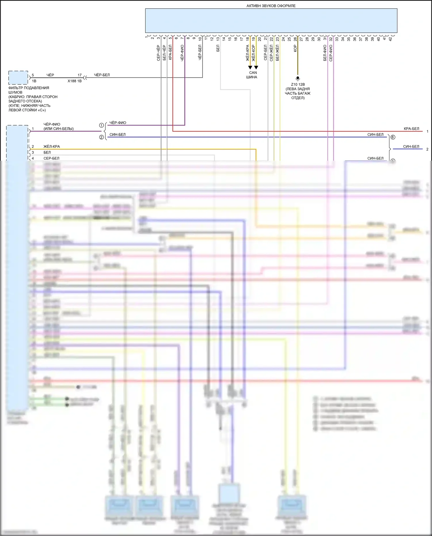 6 серия BMW F06/F13/F12 рестайлинг (2015-2018): Топ hifi магнитолы электросхема, премиум (1 из 3) 