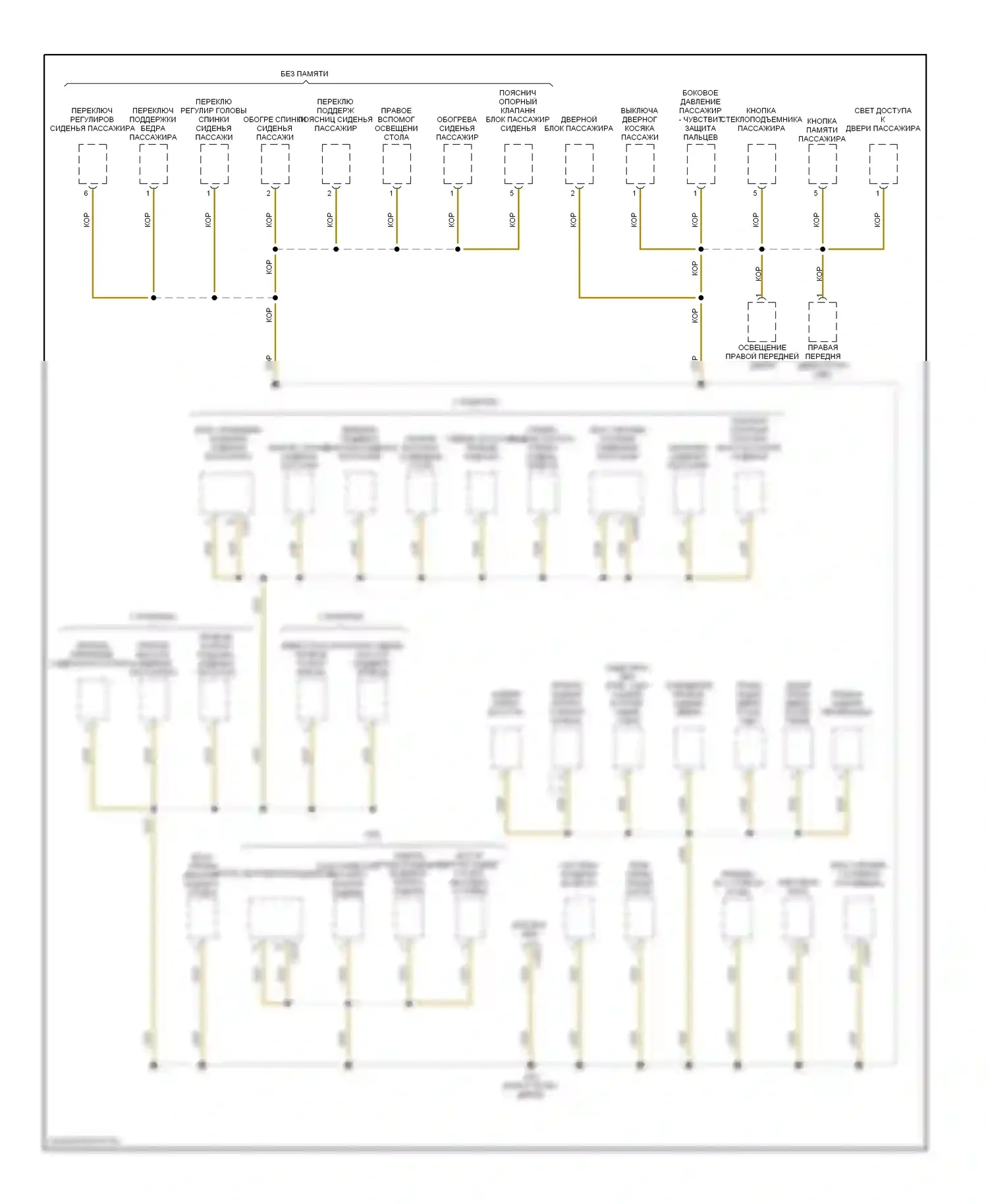 7 серия BMW E38 рестайлинг (1998-2001): Электросхема разводки массы (3 из 7) 