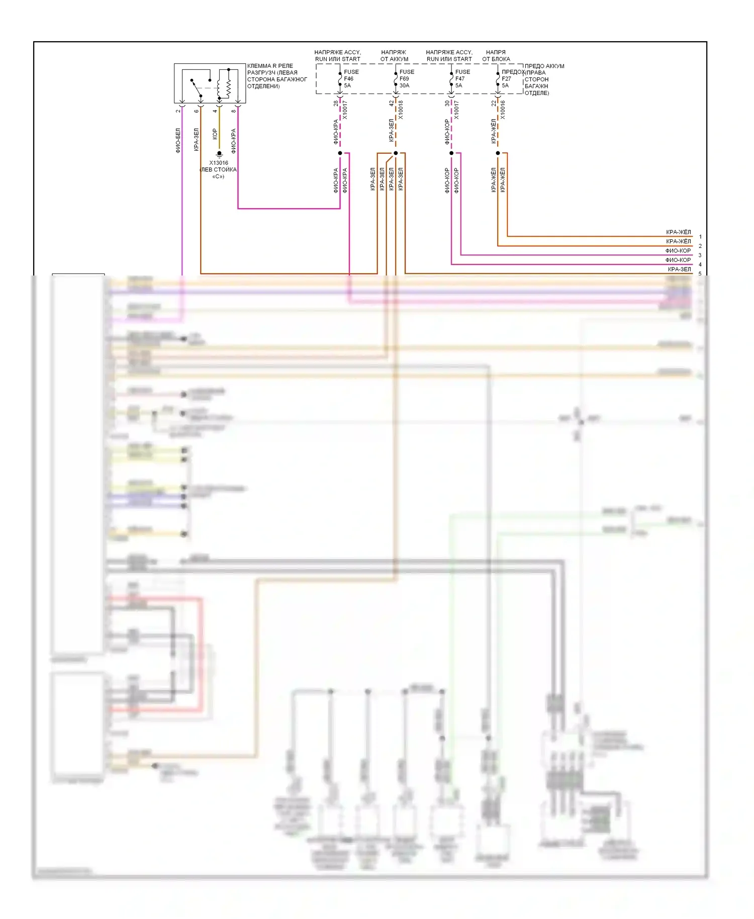 7 серия BMW E38 (1994-1998): Магнитола электросхема, верхняя магнитола hifi (1 из 3) 