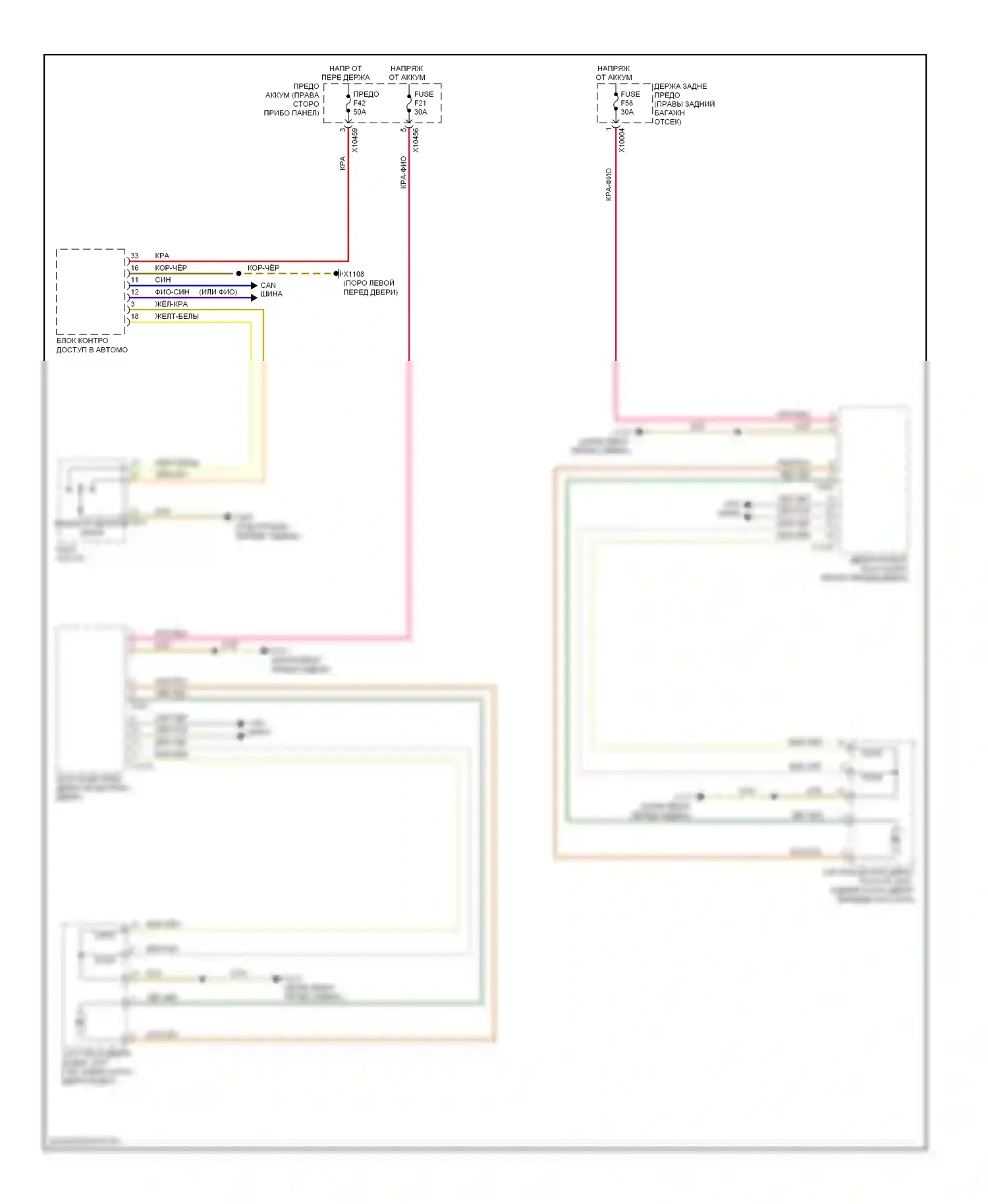 7 серия BMW E65/E66 (2001-2005): Электросхема центрального замка, автоматические софтклозные двери 
