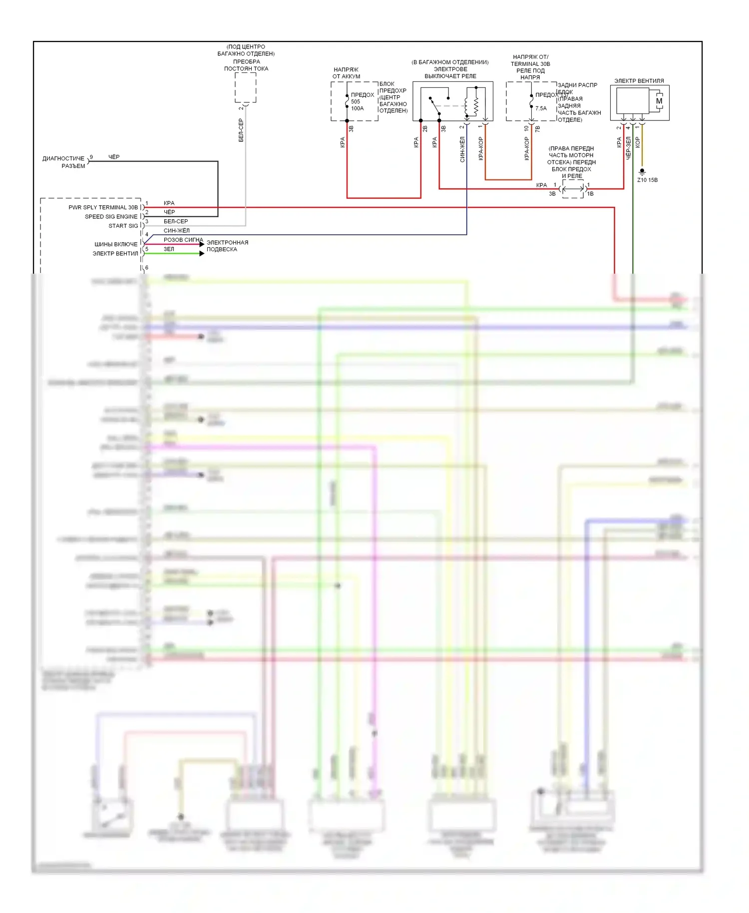 7 серия BMW F01/F02 рестайлинг (2012-2015): Электросхема двигателя 4,4л твин турбо (1 из 10) 