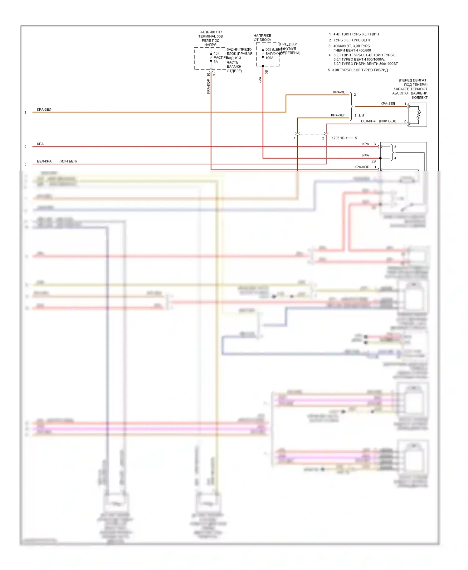 7 серия BMW F01/F02 рестайлинг (2012-2015): Электросхема вентилятора охлаждения (2 из 2) 