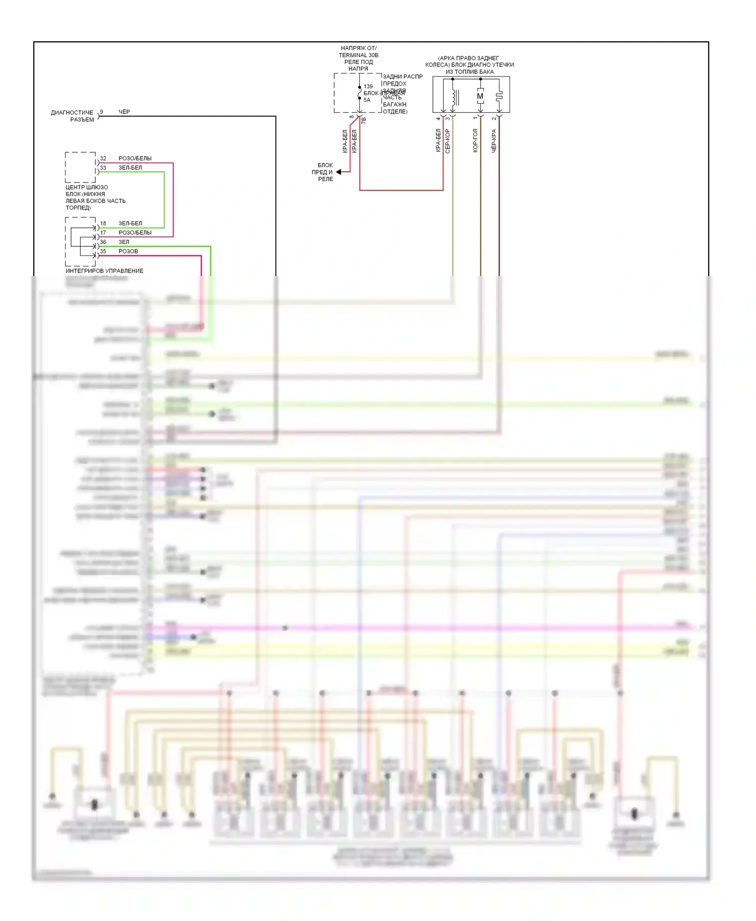 7 серия BMW F01/F02 (2008-2012): Электросхема двигателя 4,4л твин турбо (1 из 6) 