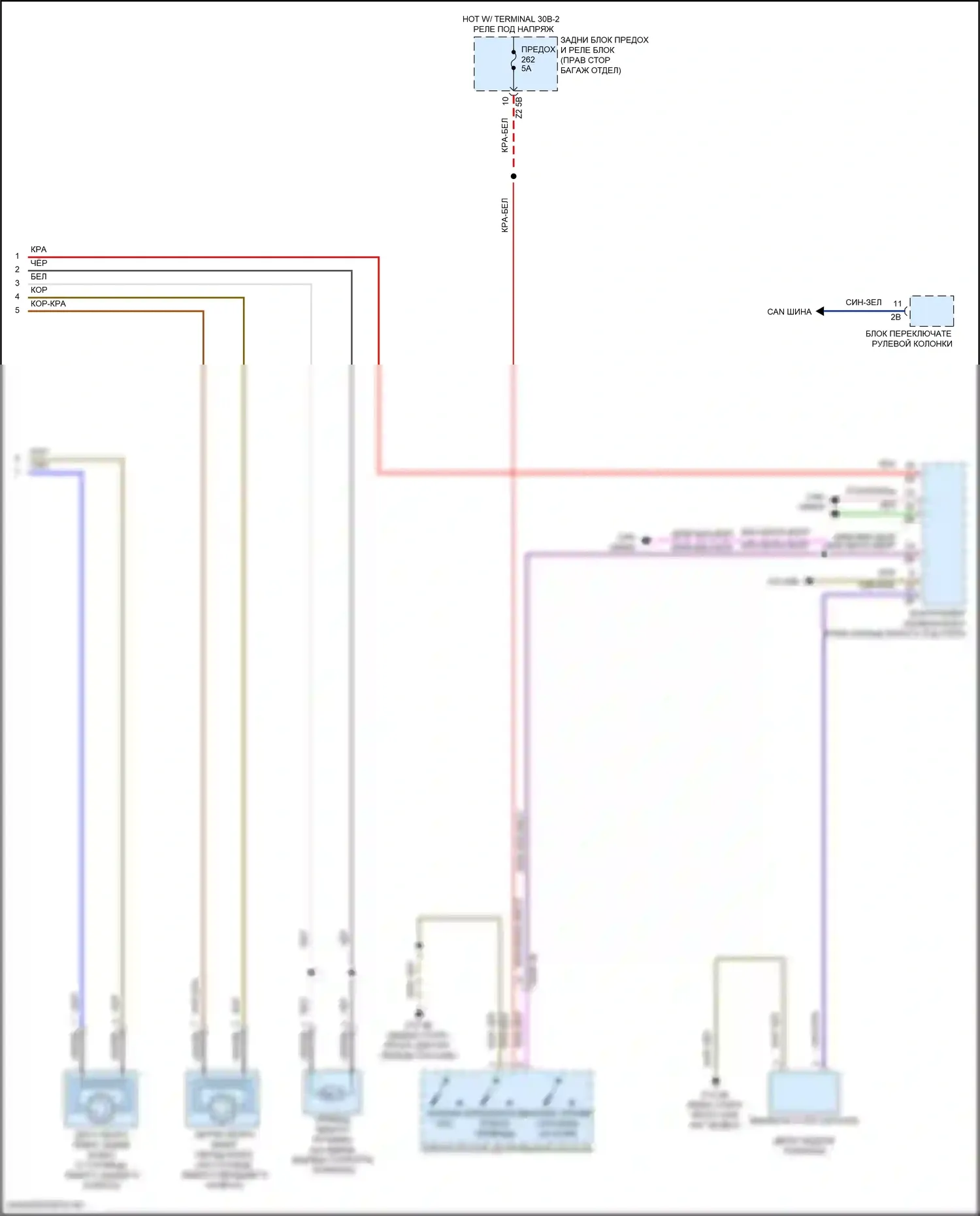7 серия BMW G11/G12 рестайлинг (2019-2023): Антиблокировочная система abs электросхема (2 из 2) 