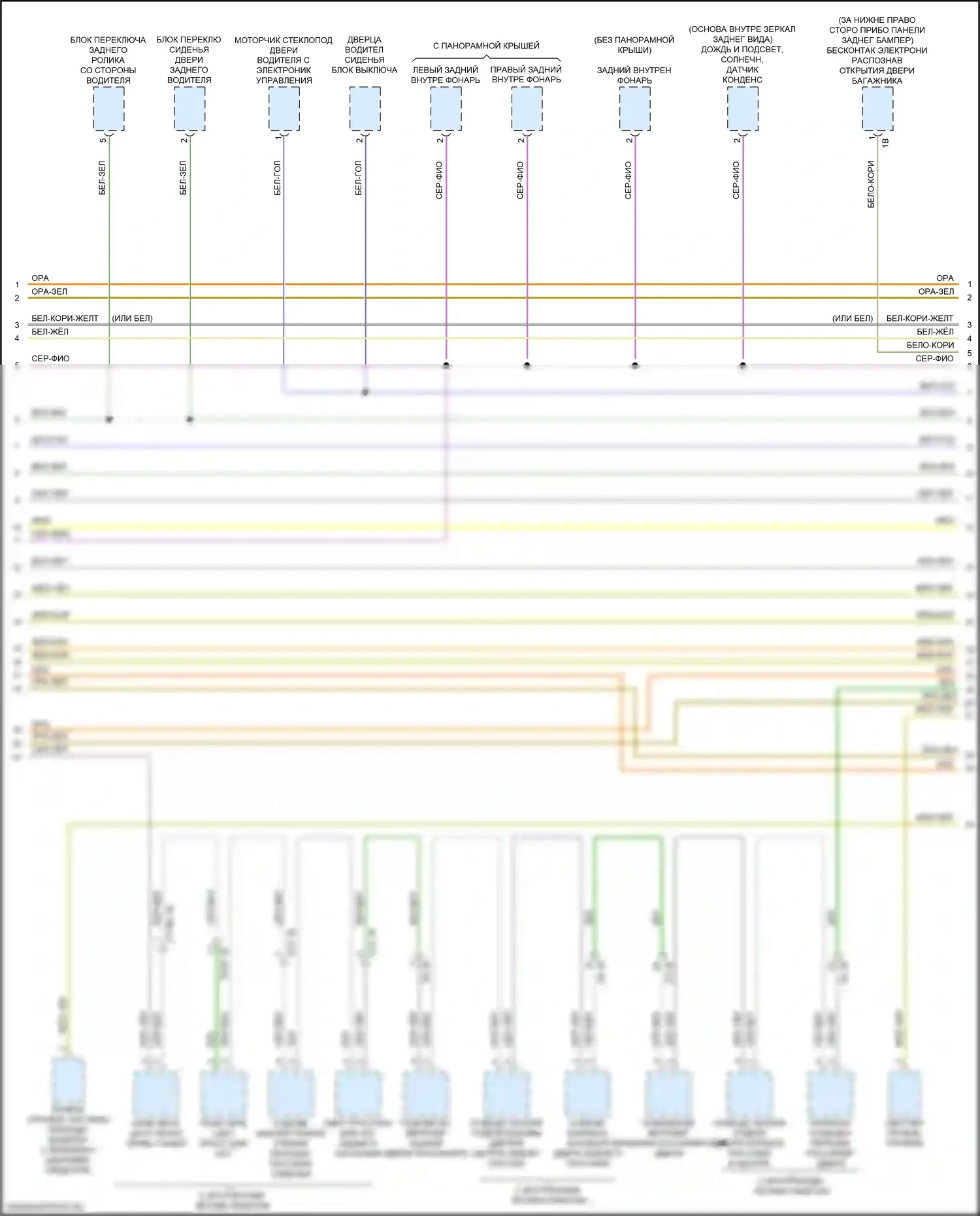 7 серия BMW G11/G12 рестайлинг (2019-2023): Электросхема шины высокого/низкого уровня (7 из 8) 