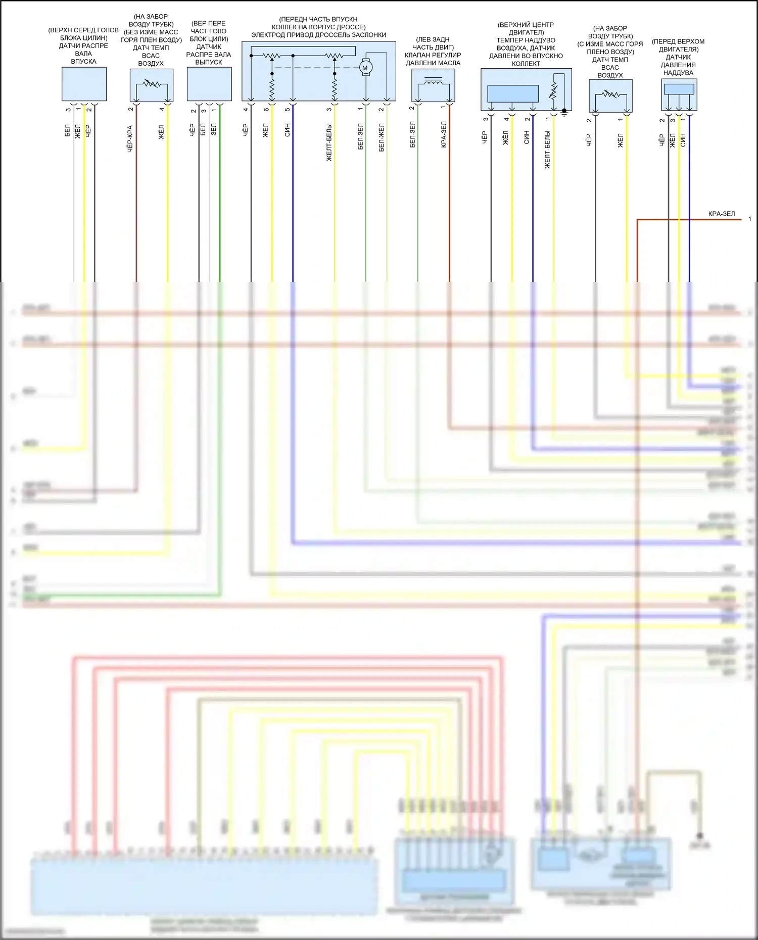 7 серия BMW G11/G12 рестайлинг (2019-2023): Электросхема двигателя 3,0л турбо (2 из 6) 
