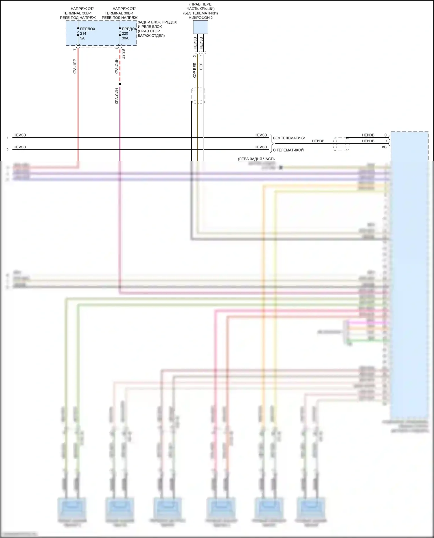 7 серия BMW G11/G12 рестайлинг (2019-2023): Электросхема навигации, высокий уровень с аудиоблоком приемника (5 из 5) 