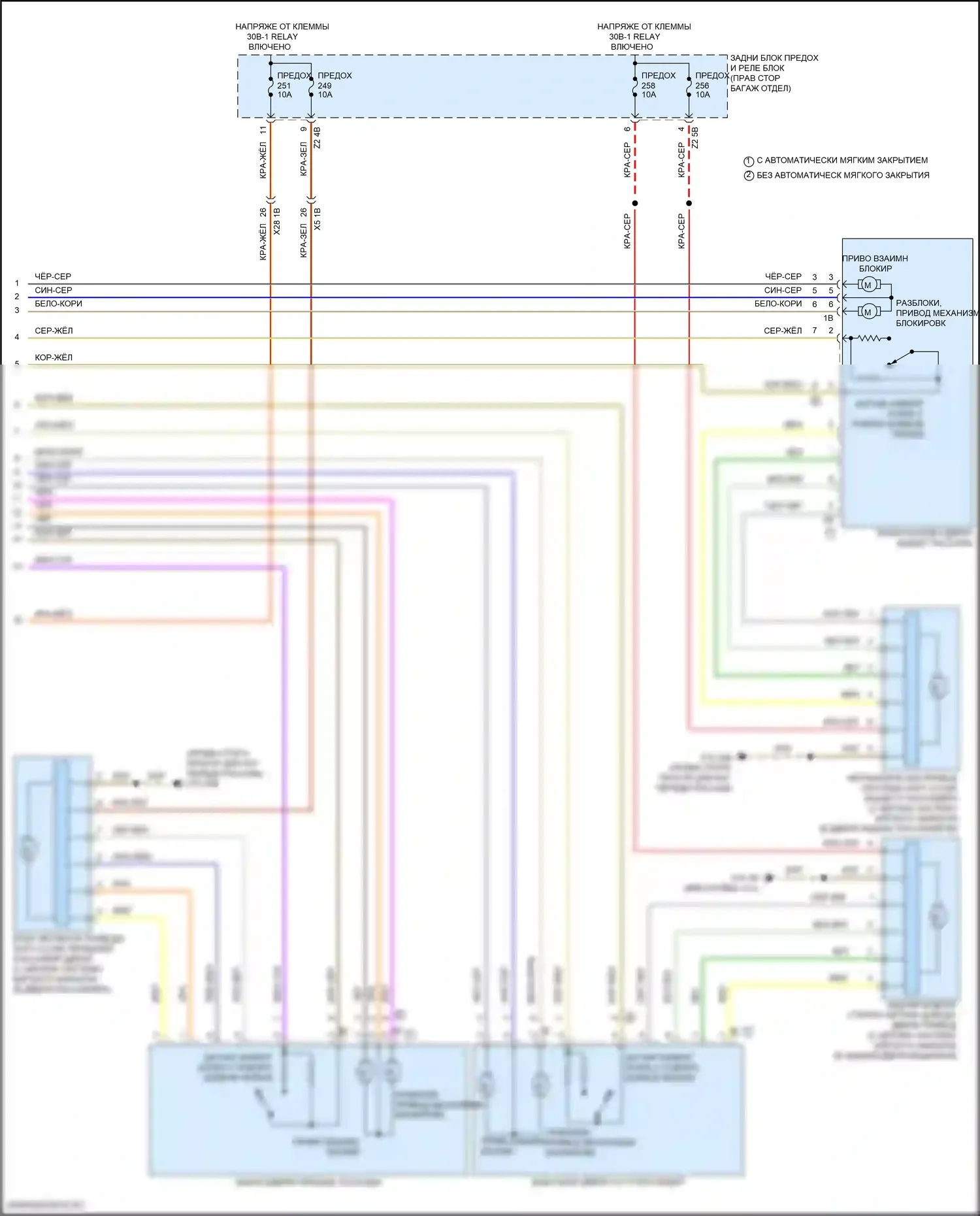 7 серия BMW G11/G12 рестайлинг (2019-2023): Электросхема центрального замка (4 из 4) 