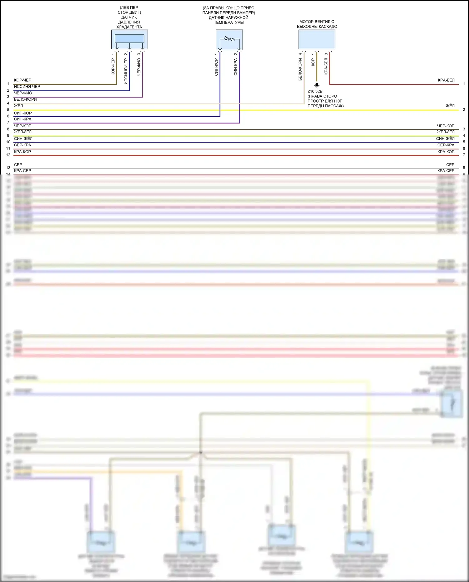 7 серия BMW G11/G12 (2015-2019): Электросхема климат контроля, без заднего автоматического климат-контроля (2 из 5) 