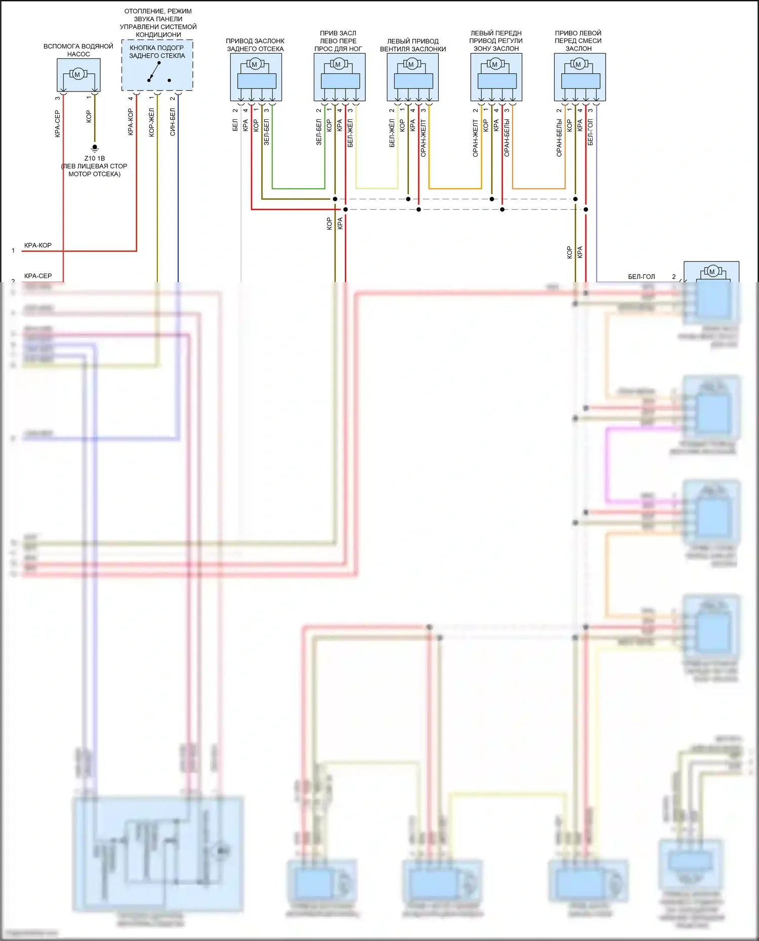 7 серия BMW G11/G12 (2015-2019): Электросхема климат контроля, без заднего автоматического климат-контроля (4 из 5) 