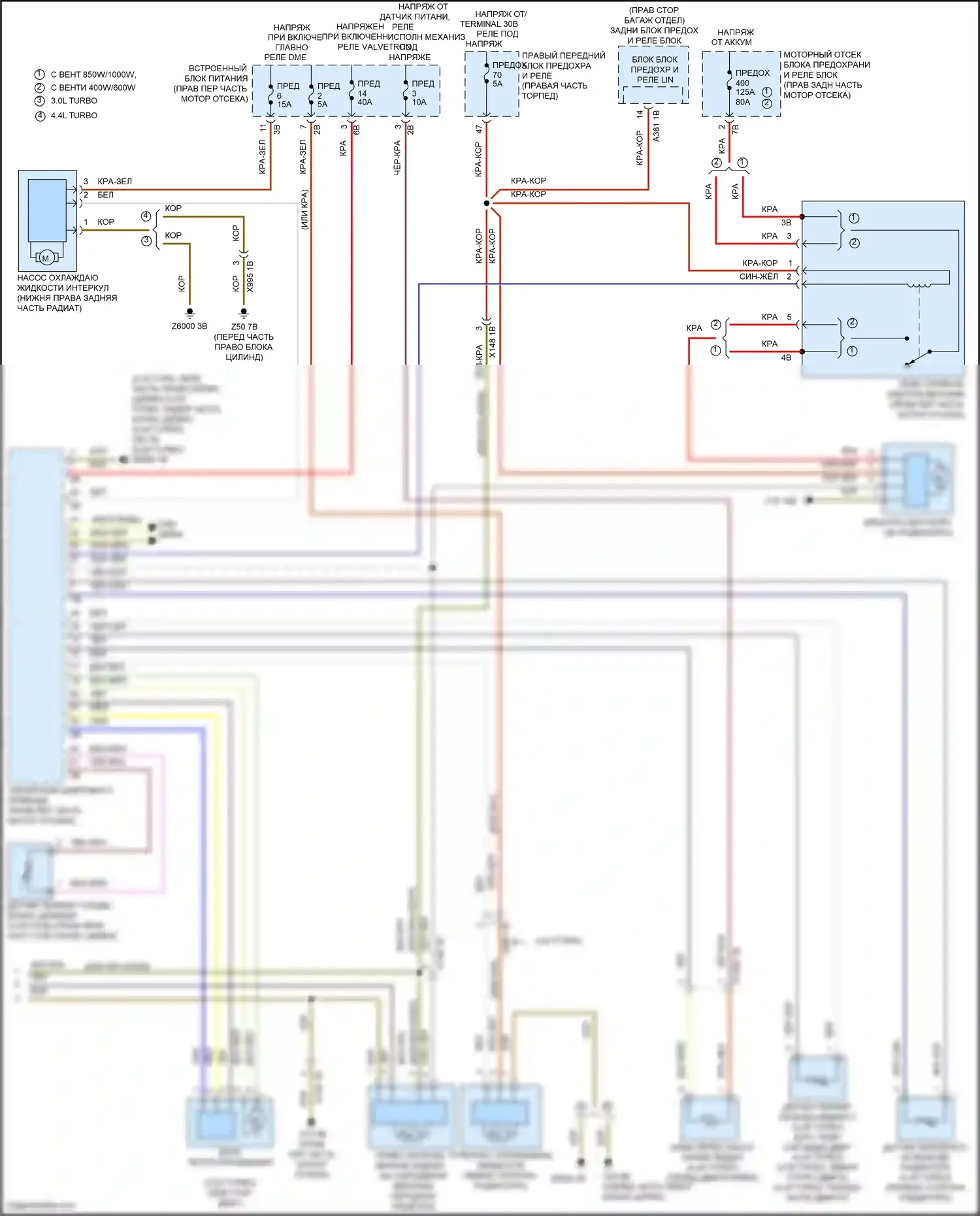 7 серия BMW G11/G12 (2015-2019): Электросхема климат контроля, без заднего автоматического климат-контроля (5 из 5) 