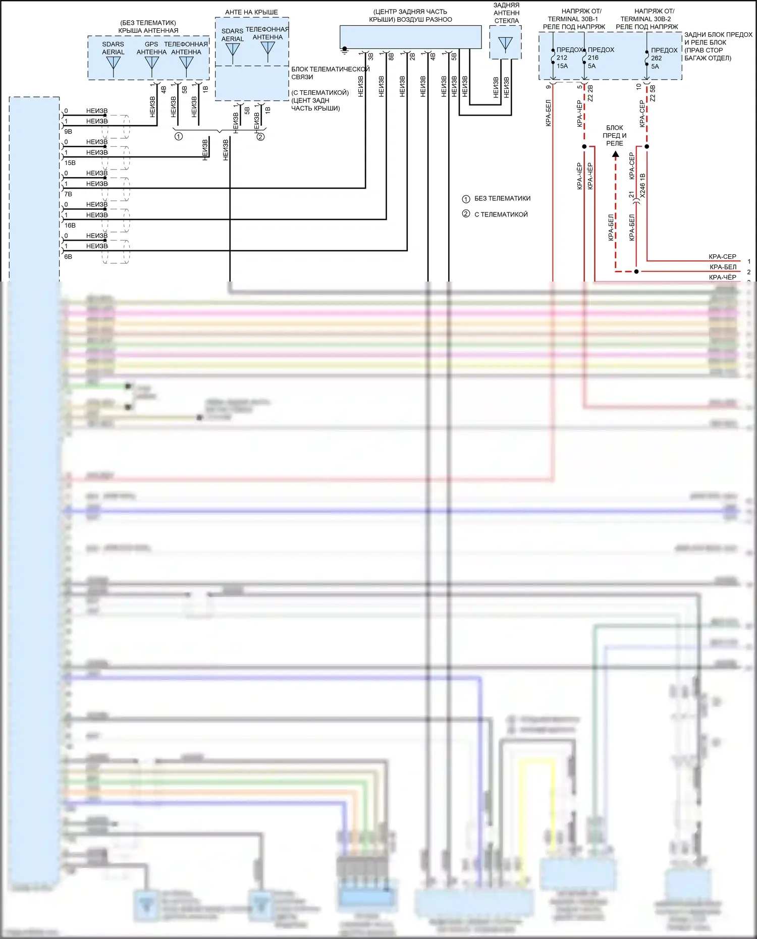 7 серия BMW G11/G12 (2015-2019): Hifi электросхема магнитолы, без активного звукового оформления (1 из 5) 