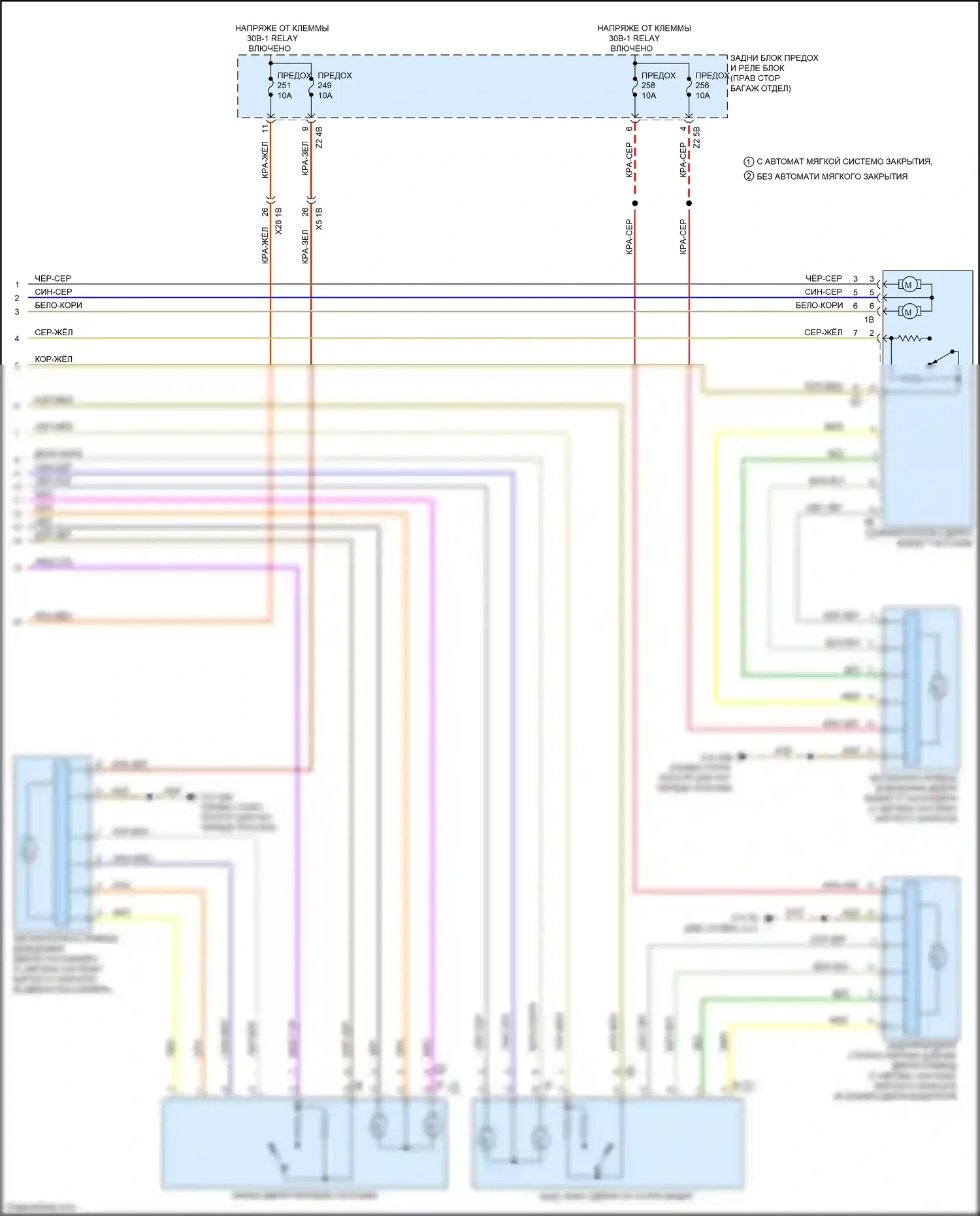 7 серия BMW G11/G12 (2015-2019): Электросхема сигнализации и центрального запирания (4 из 4) 