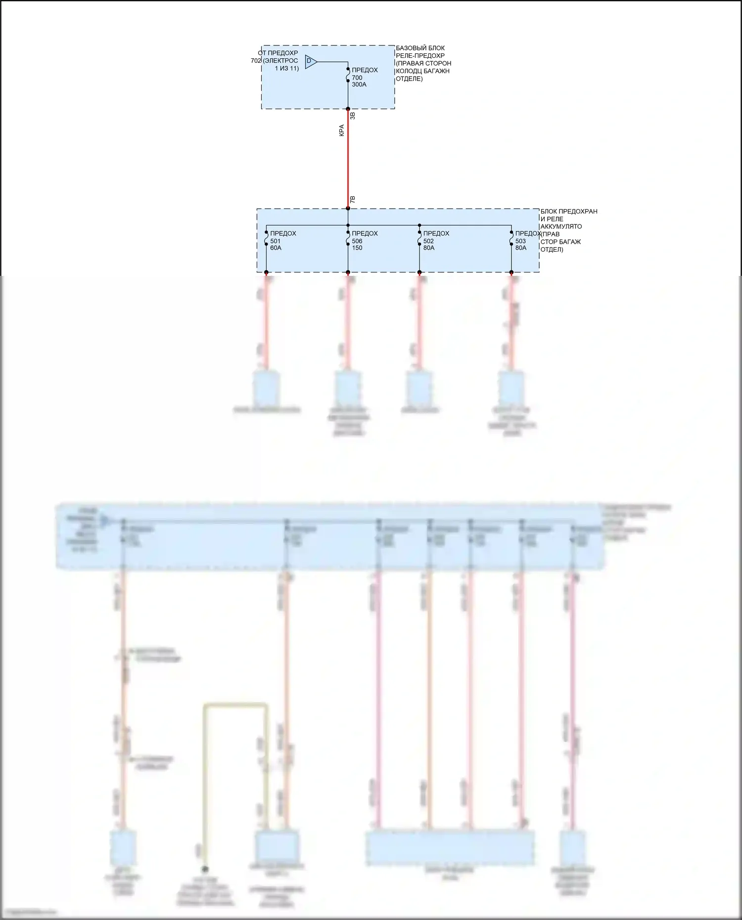 7 серия BMW G70 (2022-2024): Электросхема блока предохранителей реле (9 из 11) 