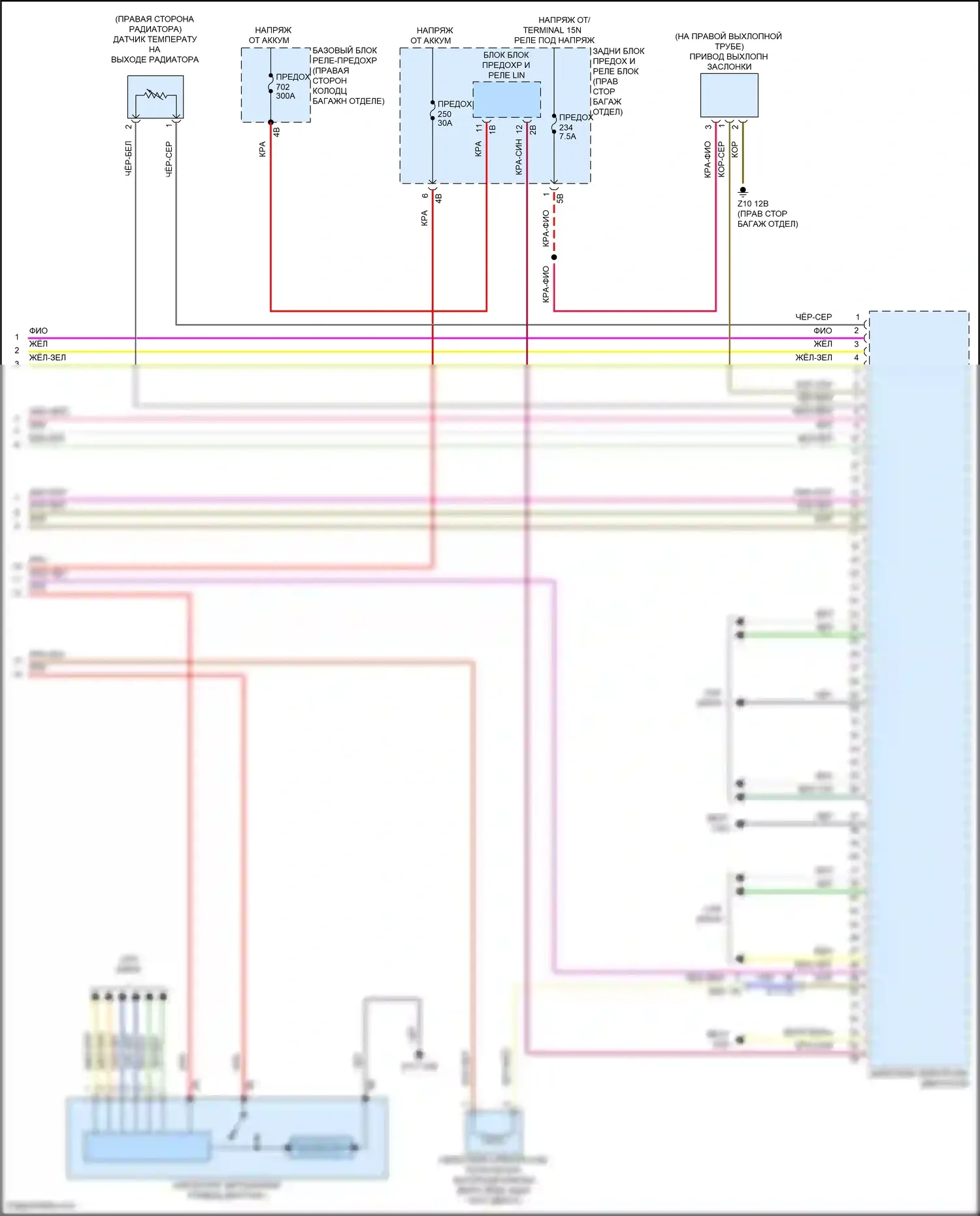 7 серия BMW G70 (2022-2024): Электросхема двигателя 3,0л турбо (11 из 11) 