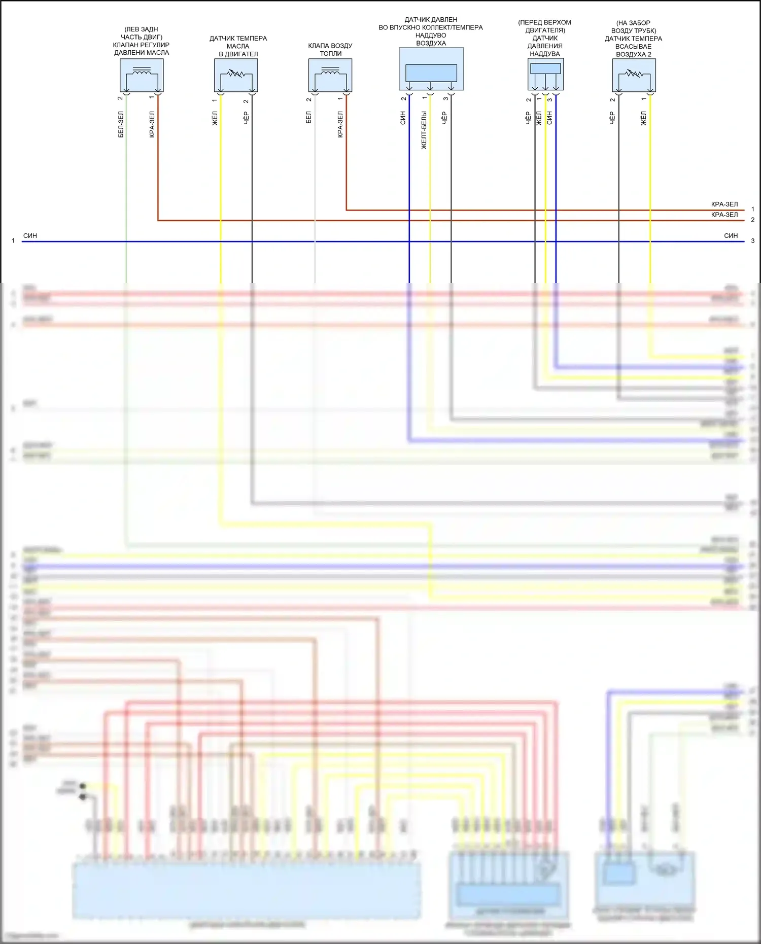 7 серия BMW G70 (2022-2024): Электросхема двигателя 3,0л турбо (4 из 11) 