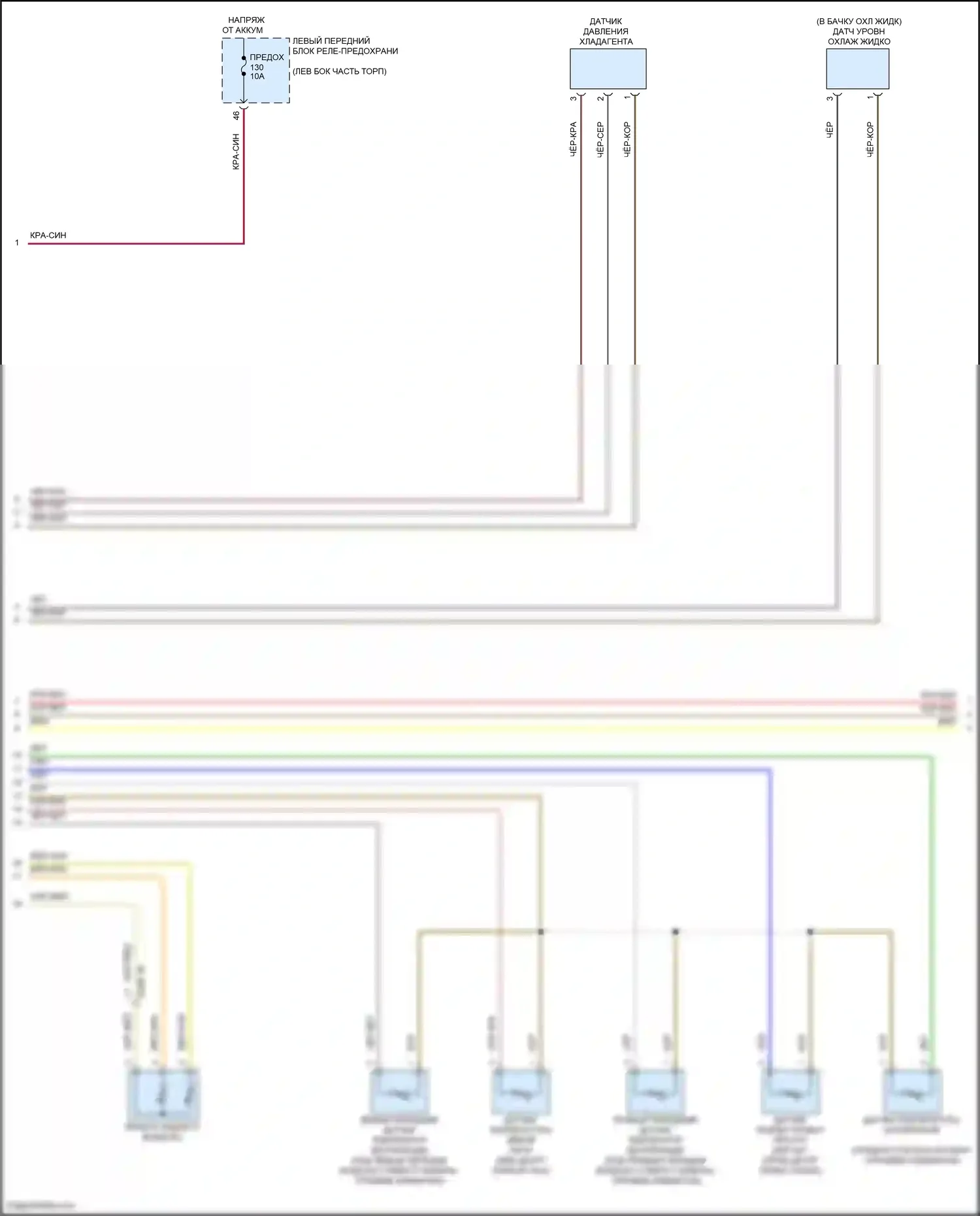 7 серия BMW G70 (2022-2024): Электросхема климат контроля (3 из 6) 