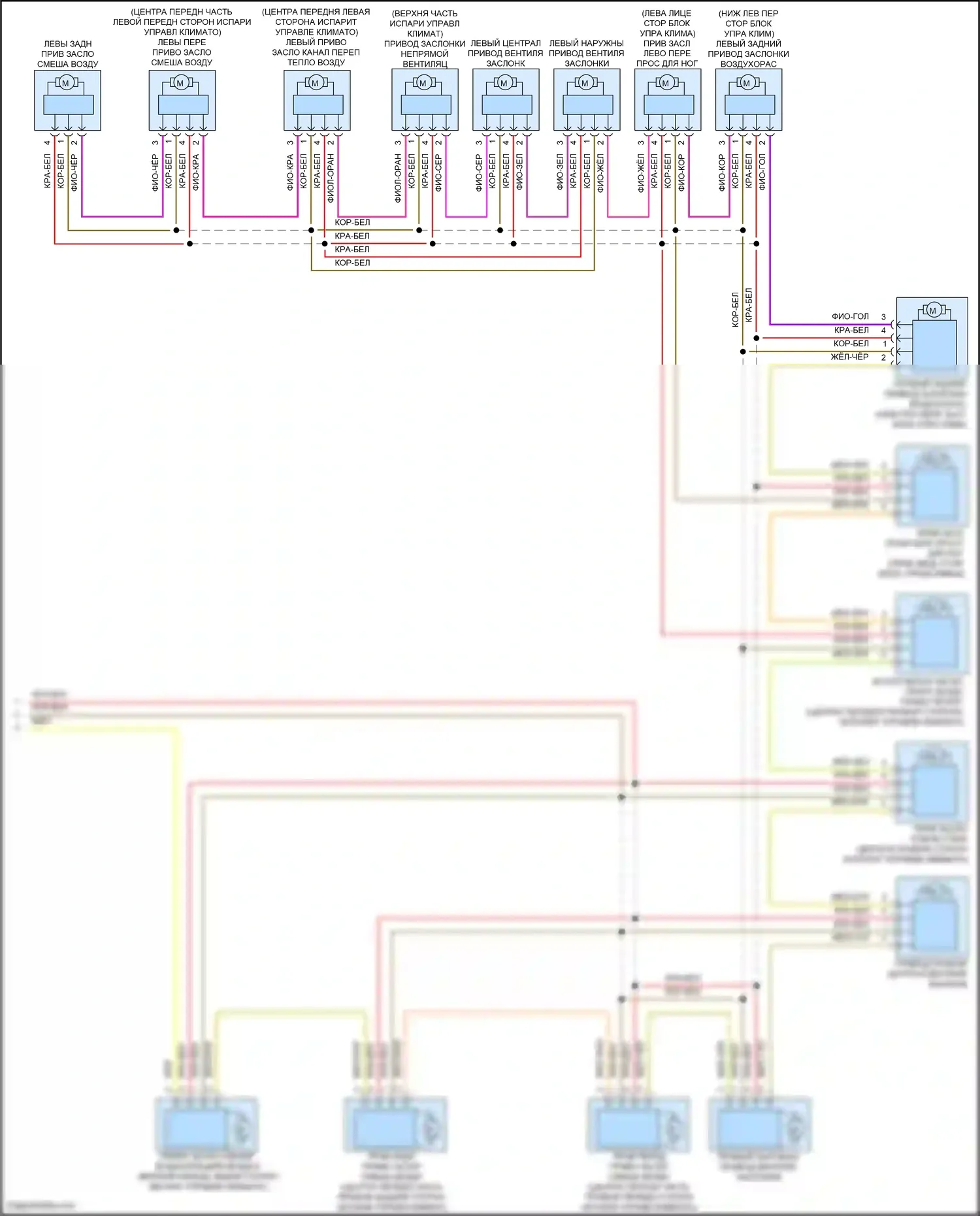 7 серия BMW G70 (2022-2024): Электросхема климат контроля (4 из 6) 