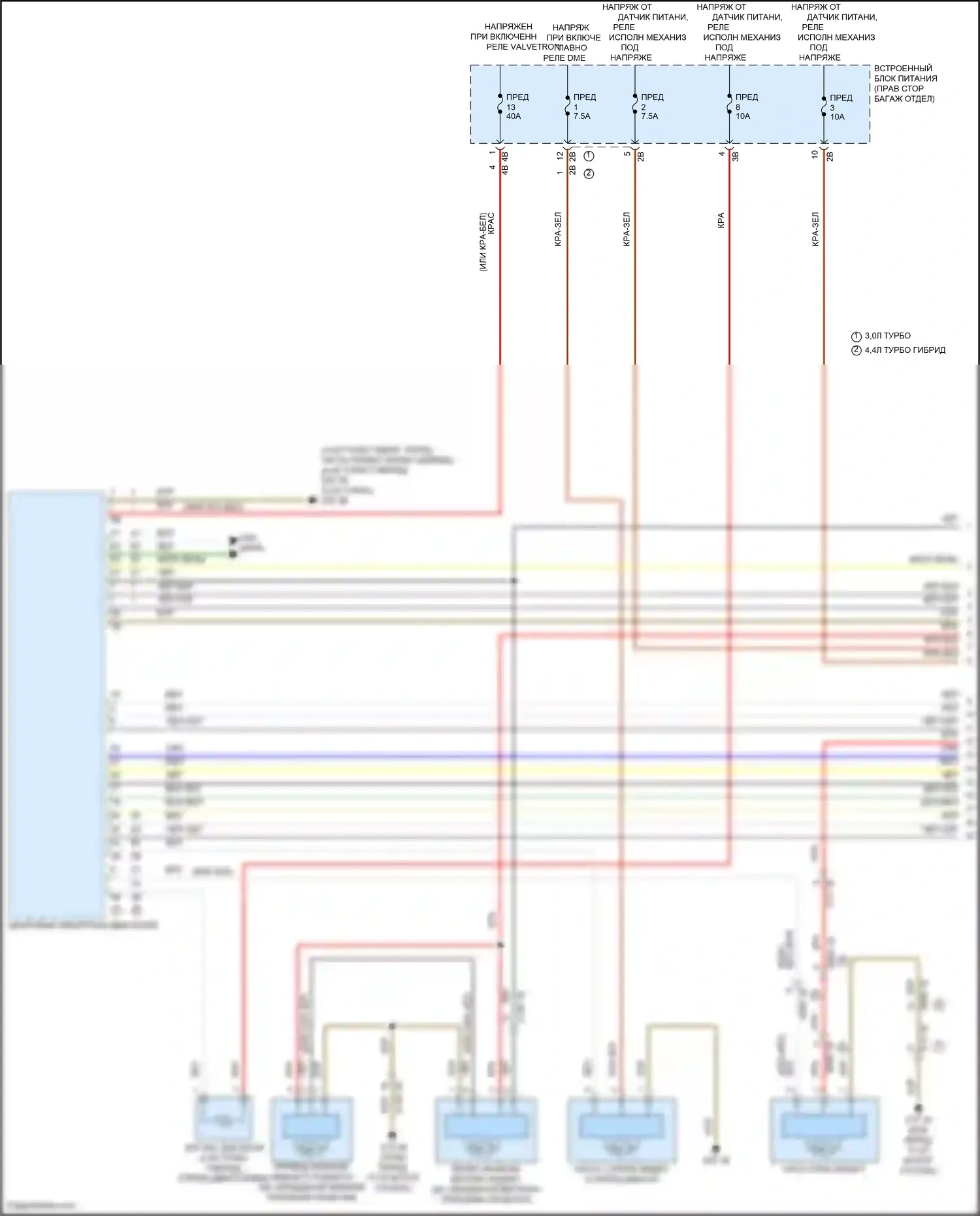 7 серия BMW G70 (2022-2024): Электросхема климат контроля (5 из 6) 