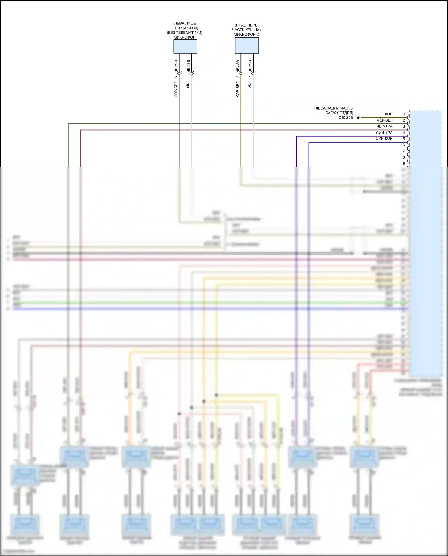 7 серия BMW G70 (2022-2024): Электросхема навигации, средний уровень (7 из 7) 