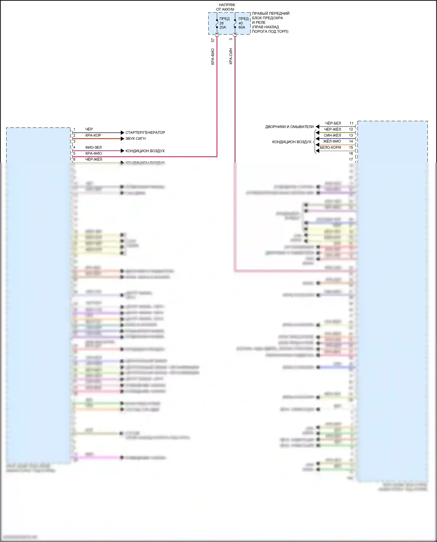 8 серия Gran Coupe BMW G16 рестайлинг (2022-2024): Электросхема блоков управления кузовом (1 из 4) 
