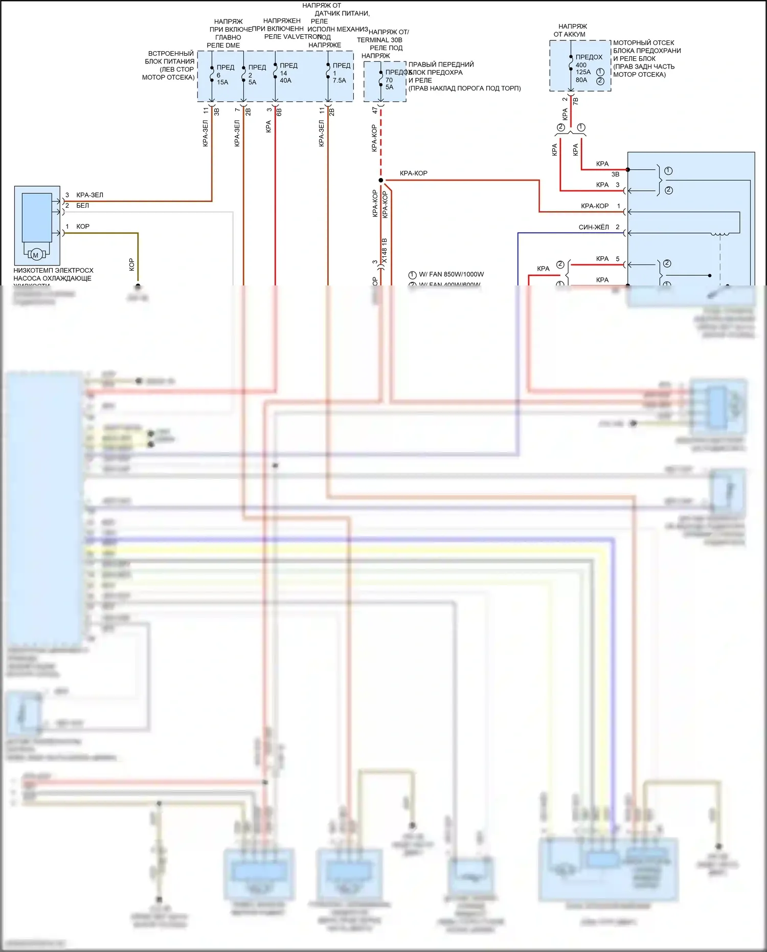 8 серия Gran Coupe BMW G16 рестайлинг (2022-2024): Электросхема климат контроля, с задним автоматическим климат-контролем (5 из 5) 