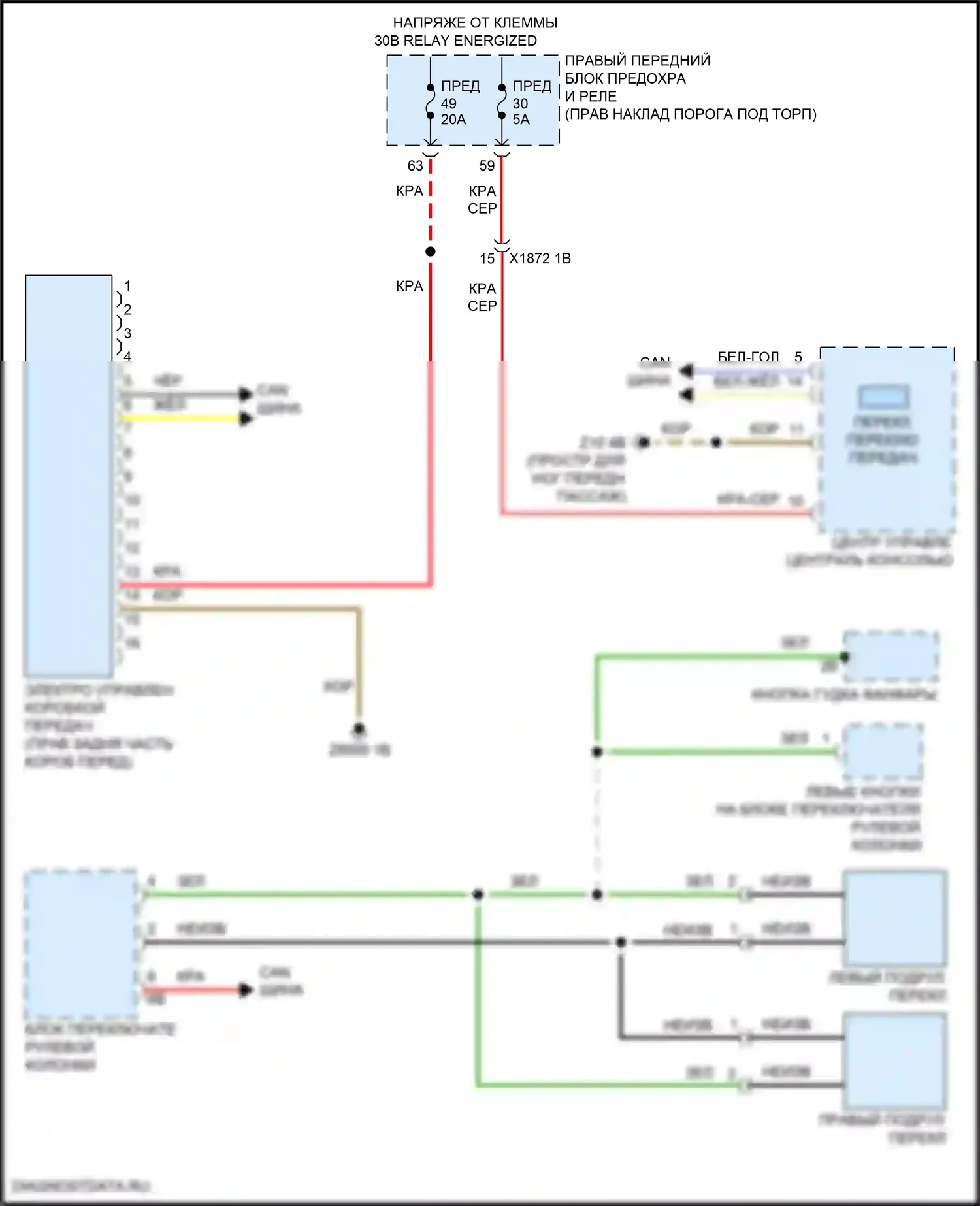 8 серия Gran Coupe BMW G16 рестайлинг (2022-2024): Электросхема автоматической коробки передач 
